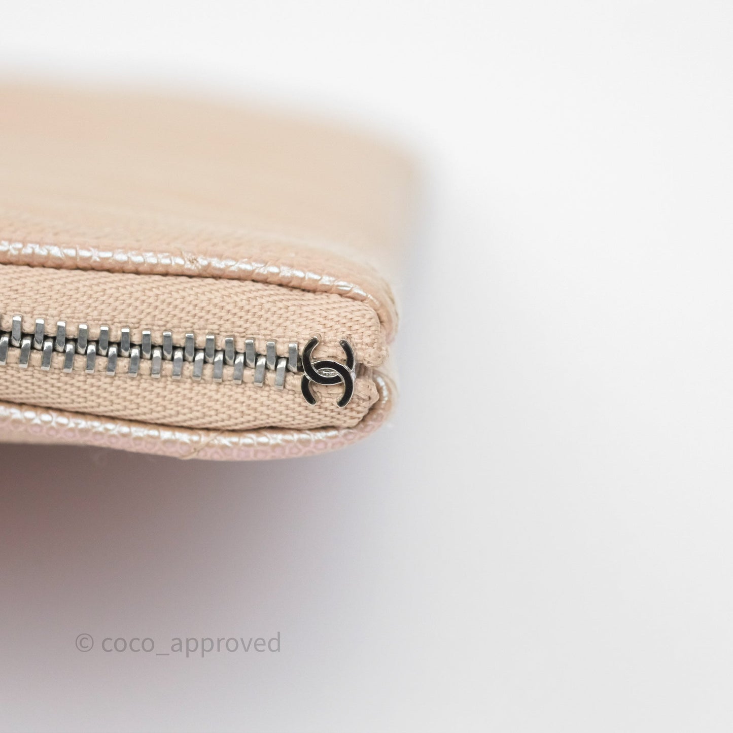 Chanel Medium O Case Chevron Rose Gold Caviar Silver Hardware 17B