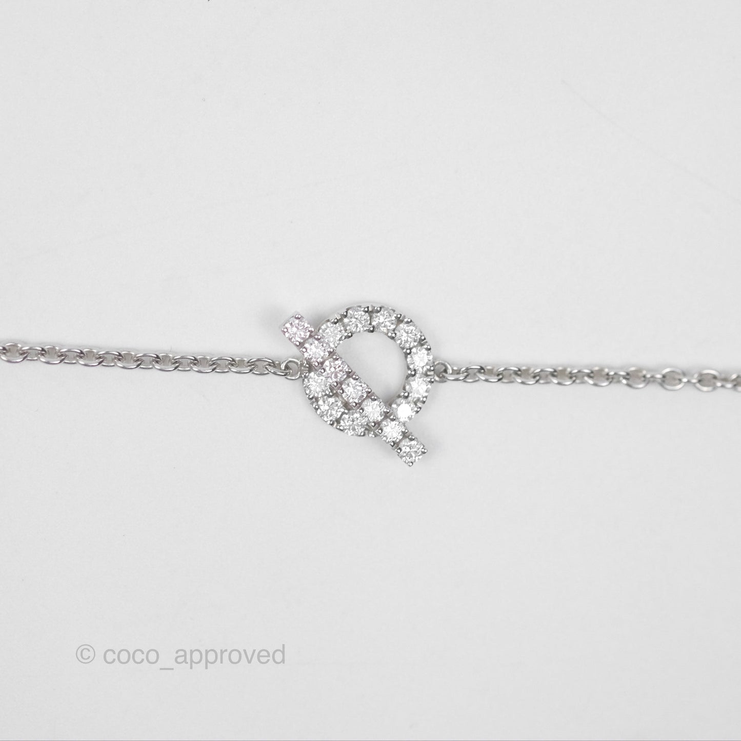 Hermès Finesse Bracelet Diamonds White Gold