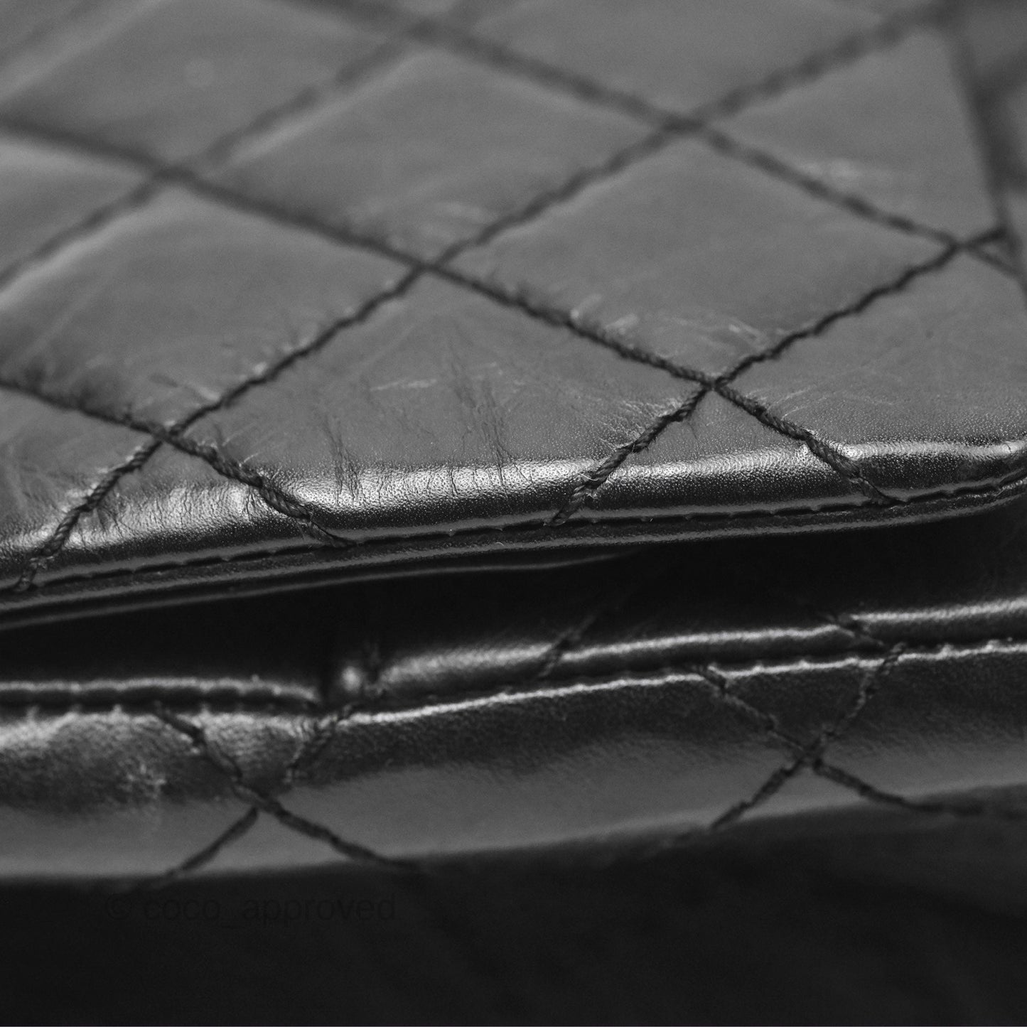 Chanel Reissue 225 Quilted Black Aged Calfskin Aged Gold Hardware