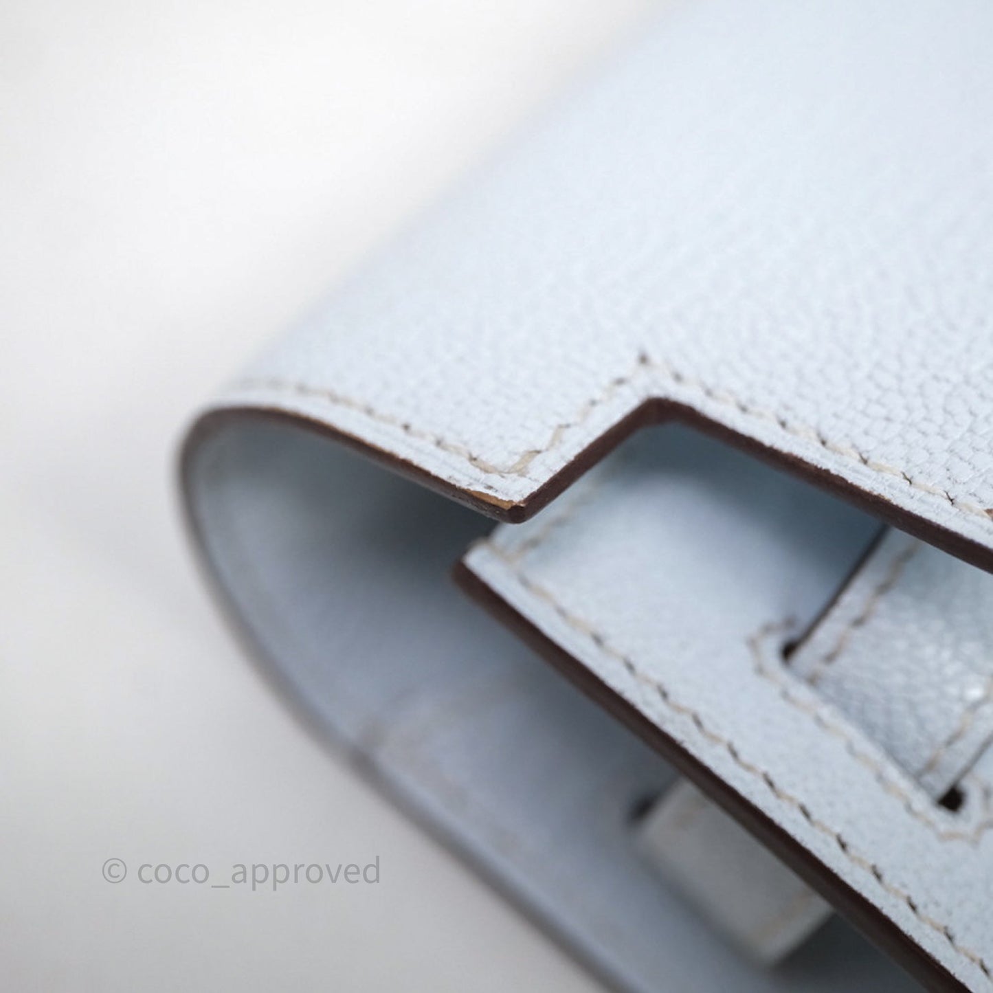Hermès Kelly To Go Bleu Brume T0 Chèvre Mysore Palladium Hardware