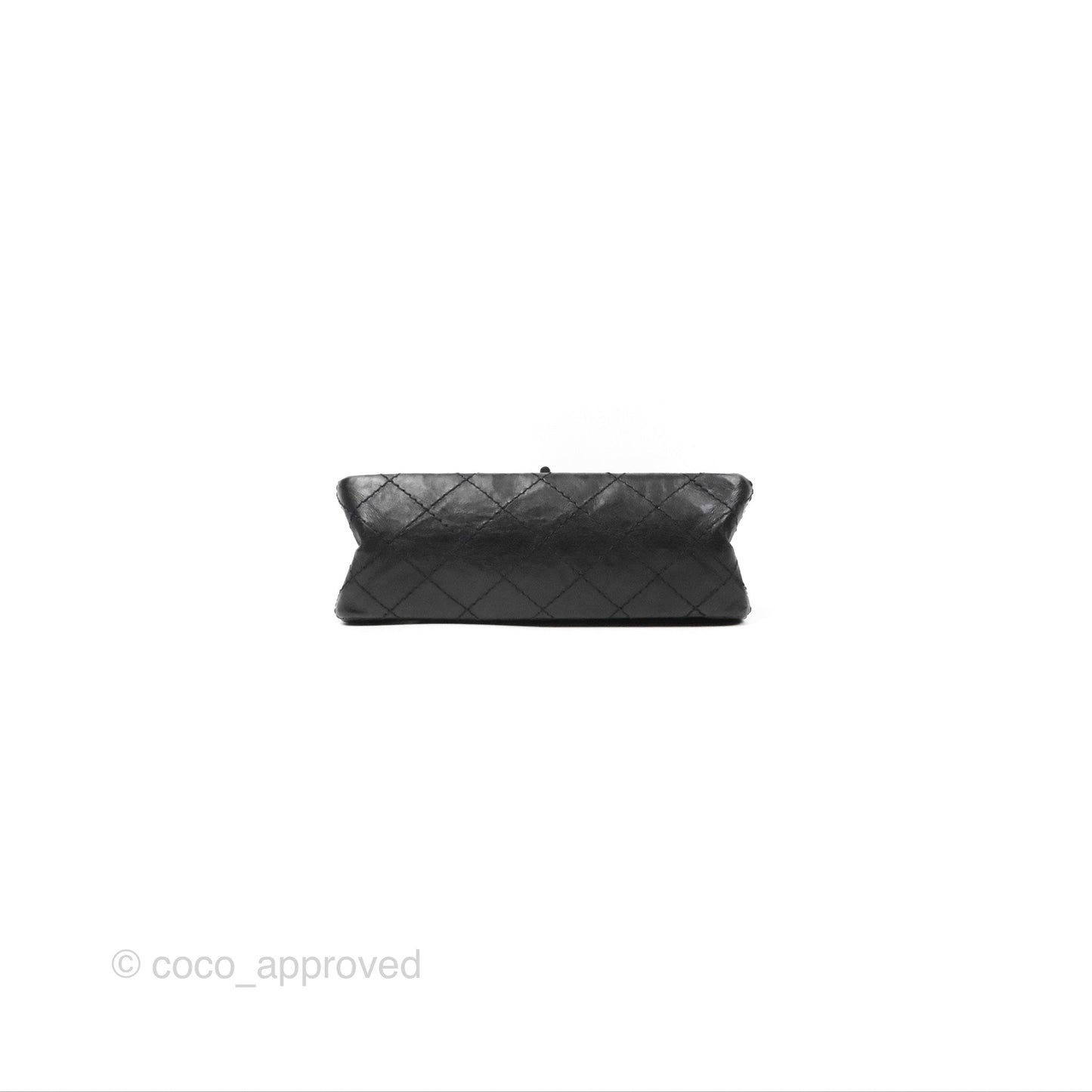 Chanel Mini Reissue 224 Black Aged Calfskin Ruthenium Hardware