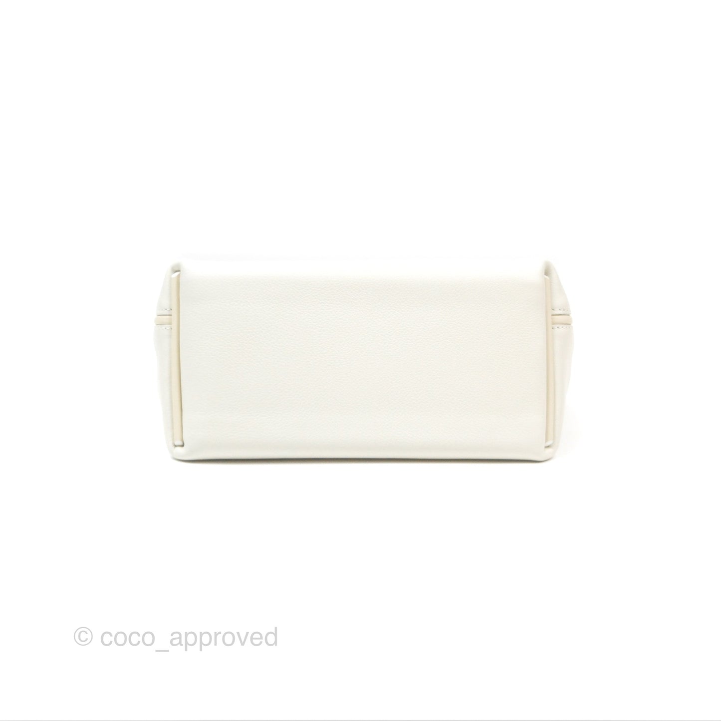 Hermès 24/24 21 Mini Blanc 01/ Nata I2 Evercolor/ Swift Palladium Hardware