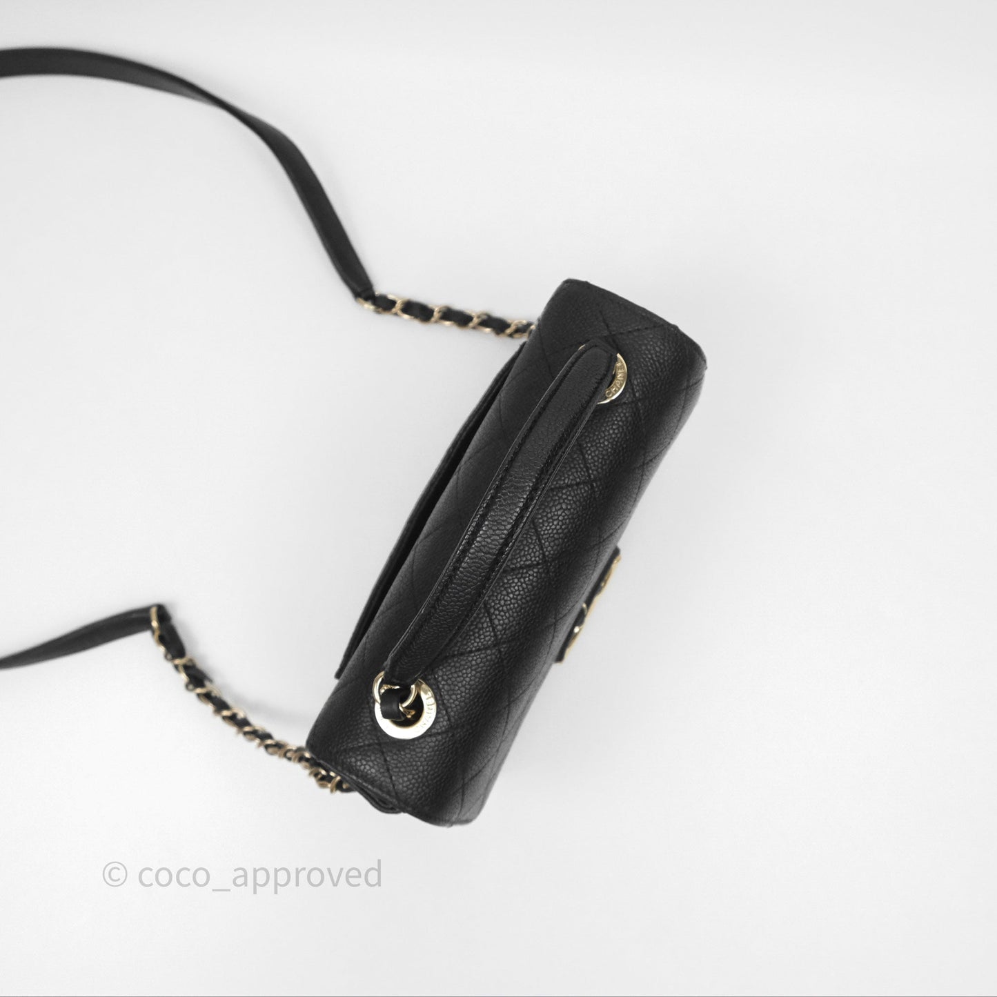 Chanel Small CC Cuba Flap Bag Black Caviar Gold Hardware