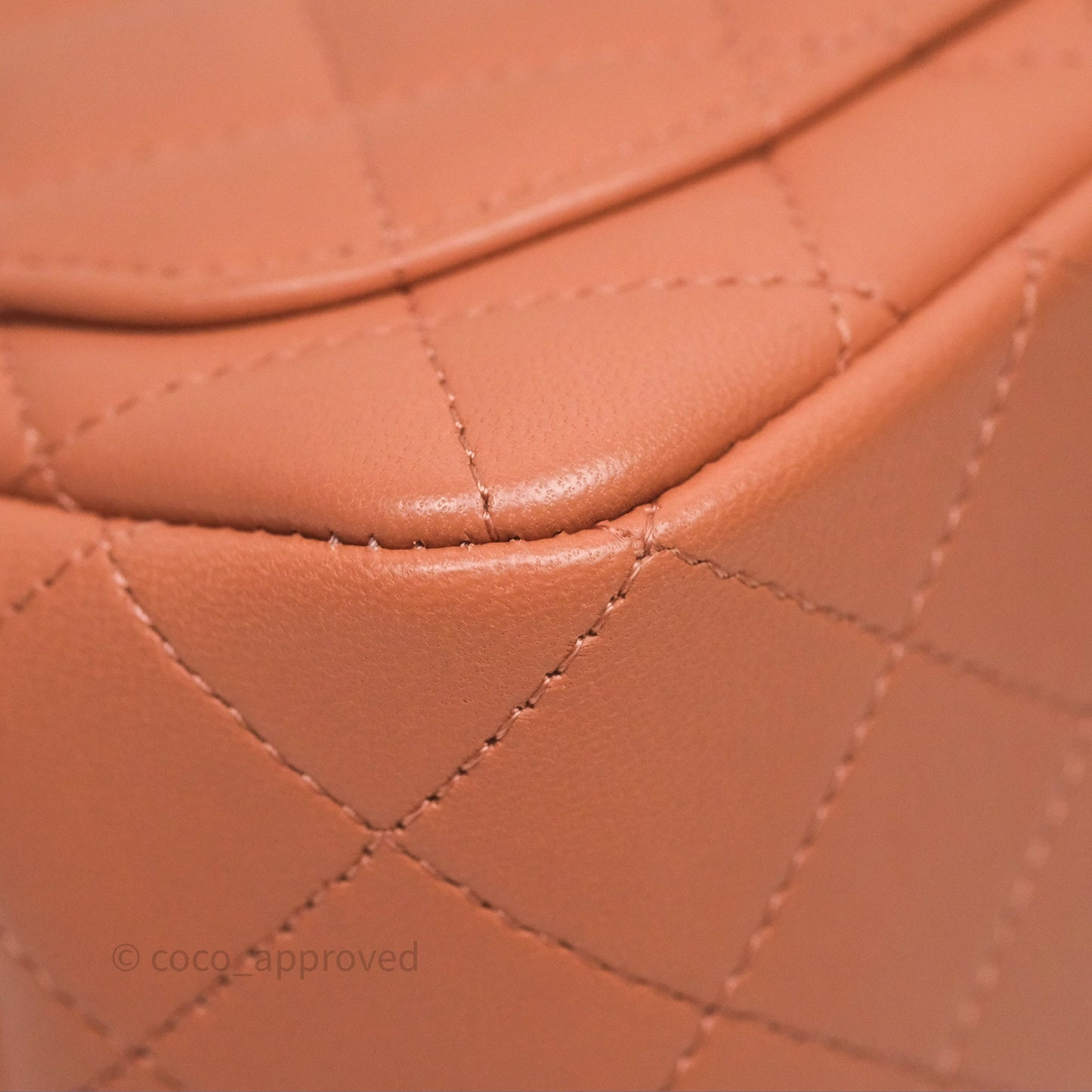 Chanel Mini Square Flap Quilted Dark Beige Lambskin Gold Hardware