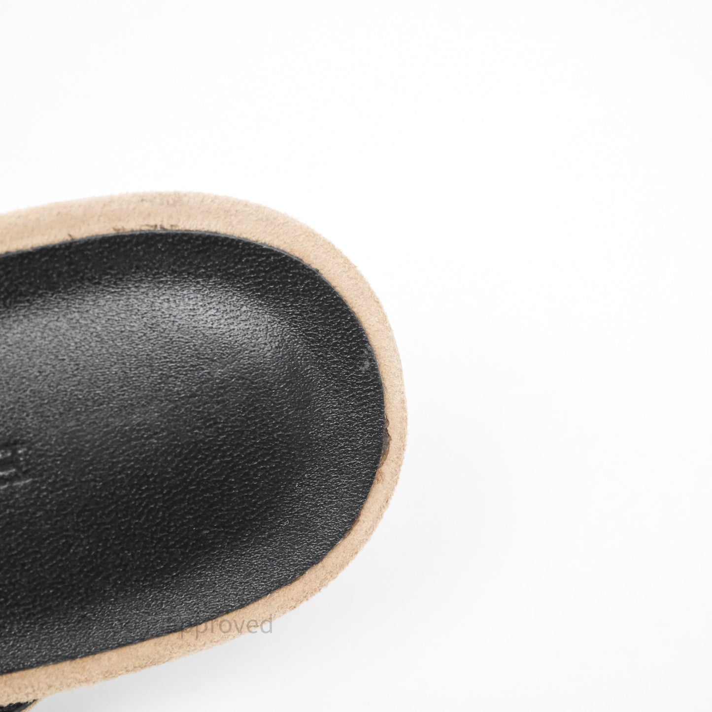 Hermès Oz Velvet Mules in Beige Sable Gold Hardware Size 37.5