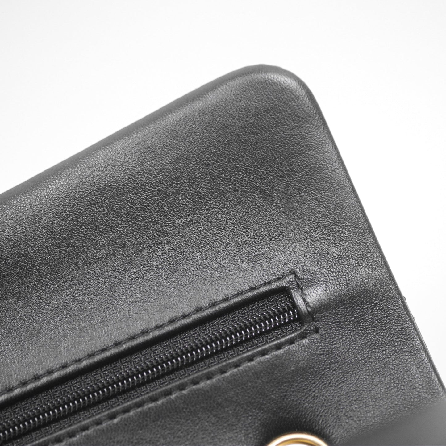 Chanel Small Classic Flap Quilted Black Lambskin Gold Hardware