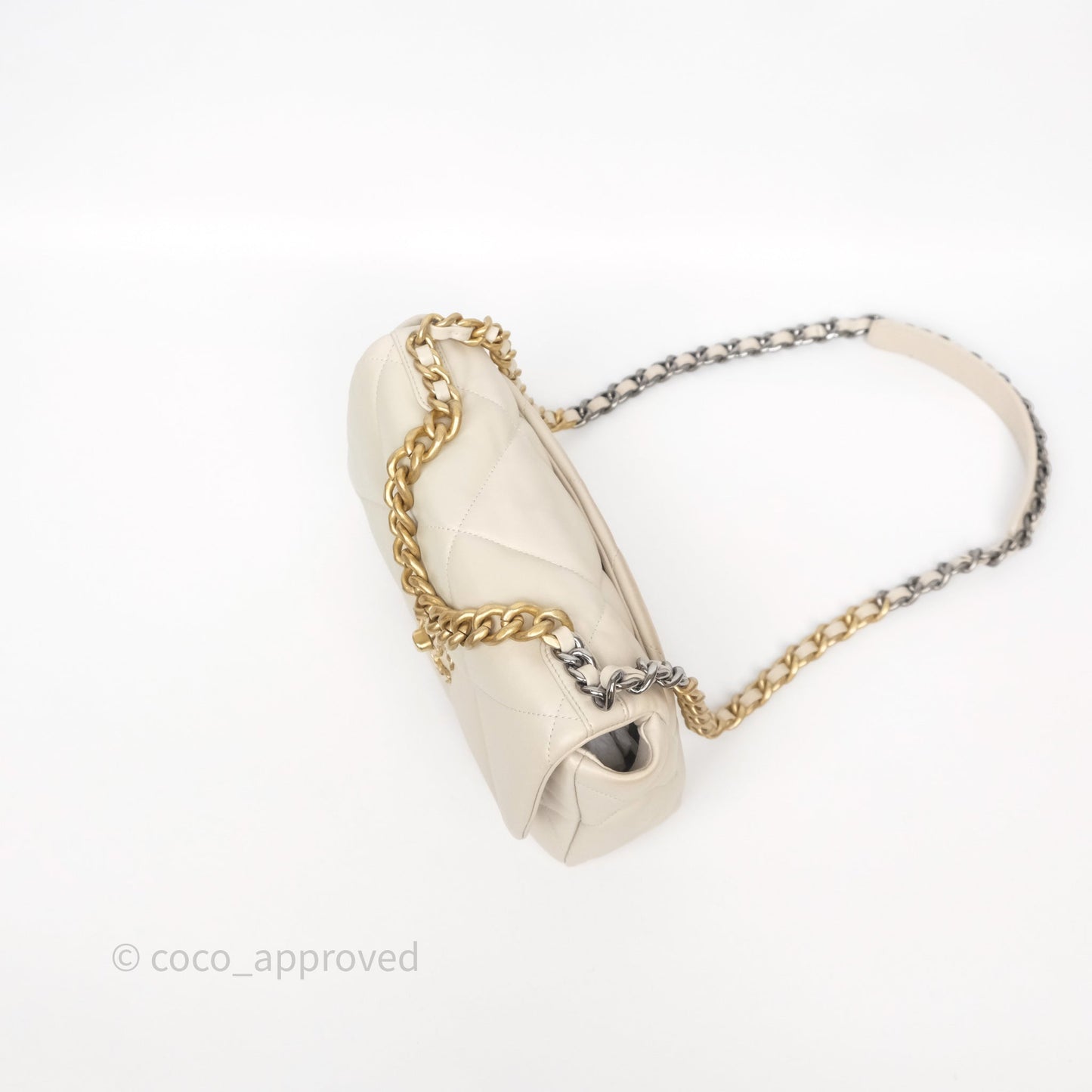 Chanel 19 Small Ivory Mixed Hardware