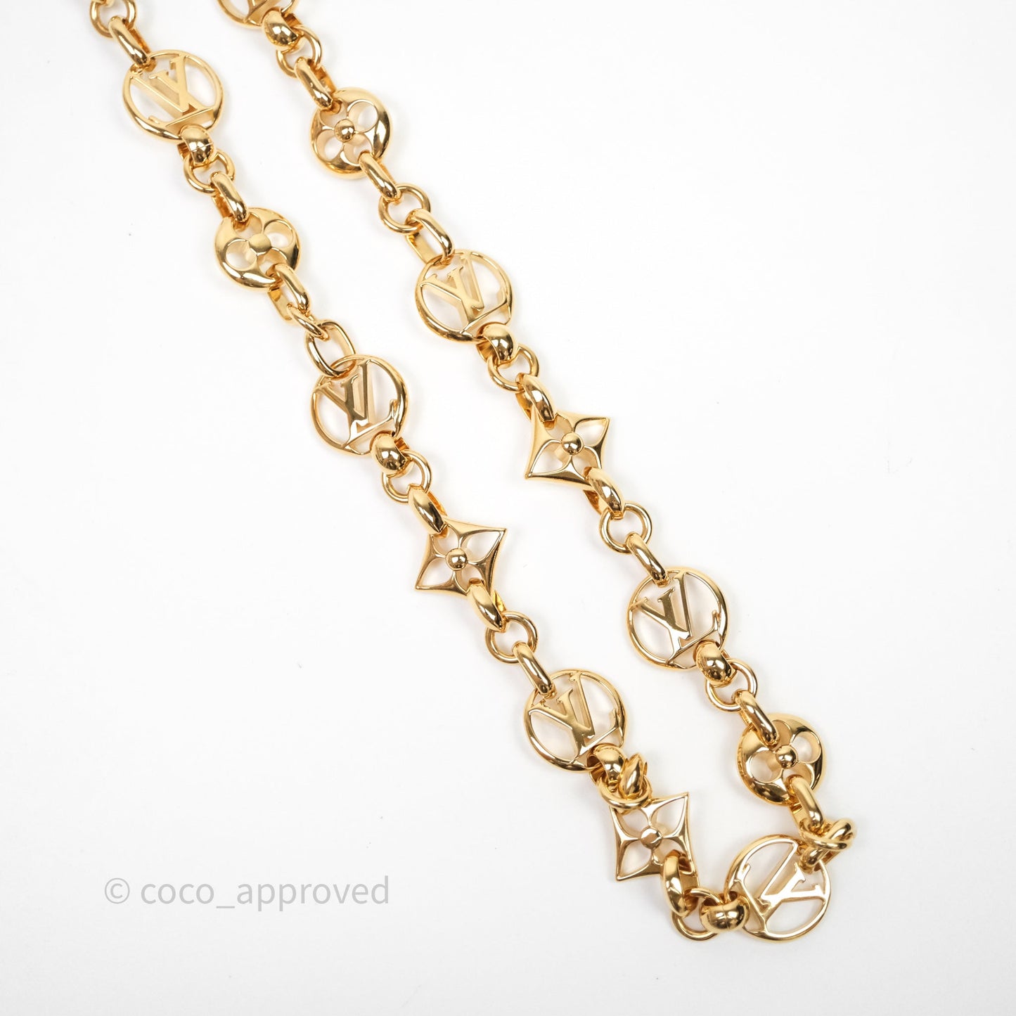 Louis Vuitton Belt Gold Tone