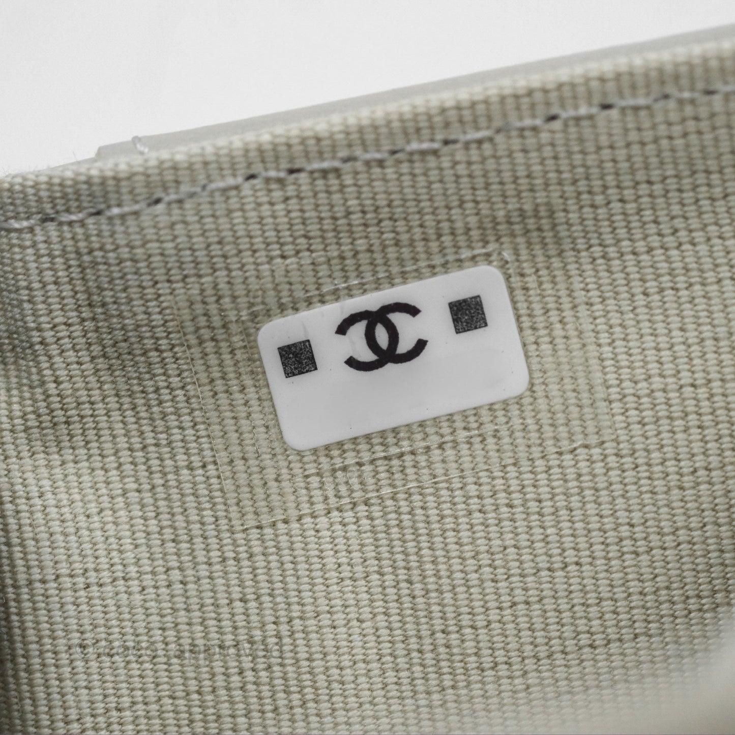 Chanel Quilted Classic Short Wallet Light Grey Caviar Gold Hardware