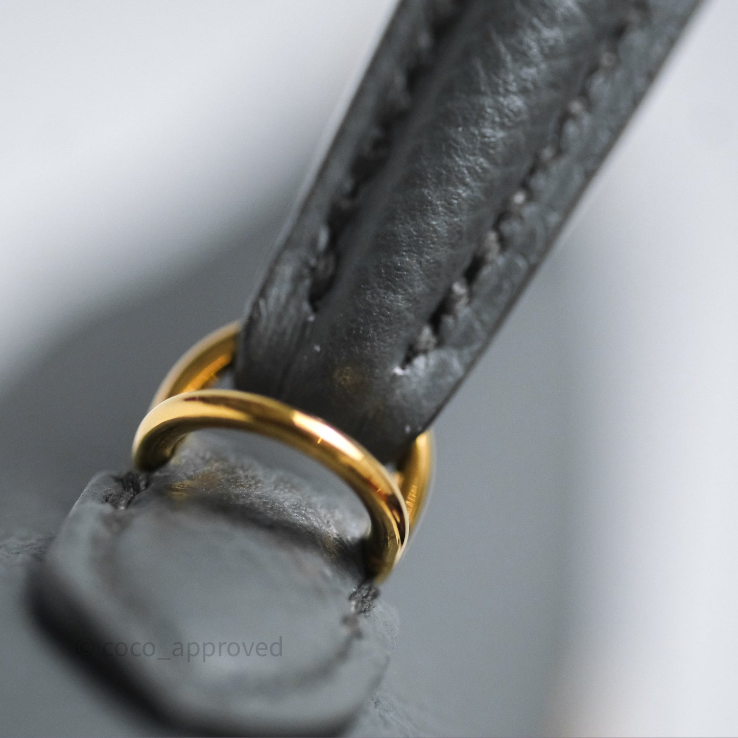 Hermès Mini Kelly II Vert Amande 63 Epsom Gold Hardware