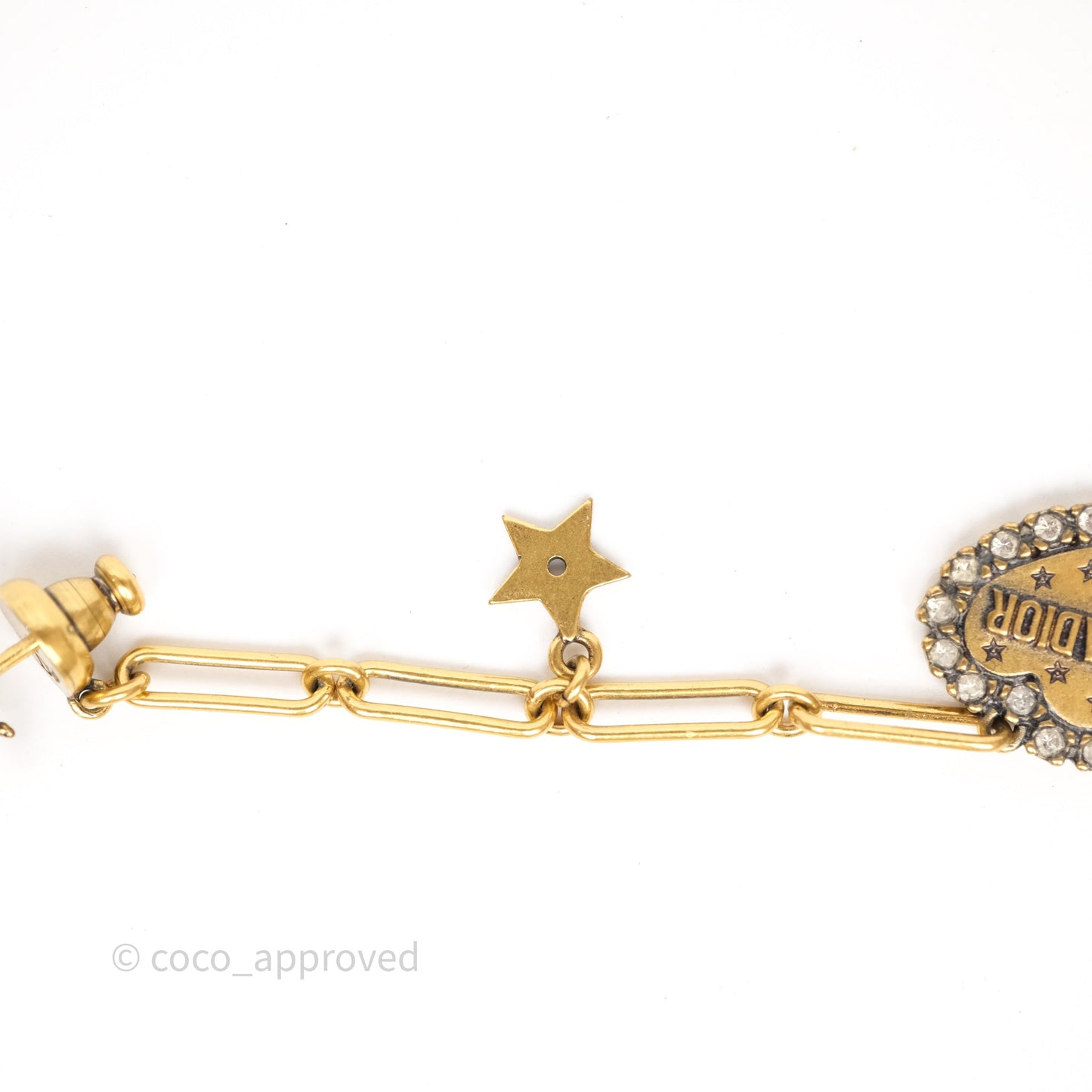 Christian Dior Bee Heart Drop JADIOR Crystals Earrings