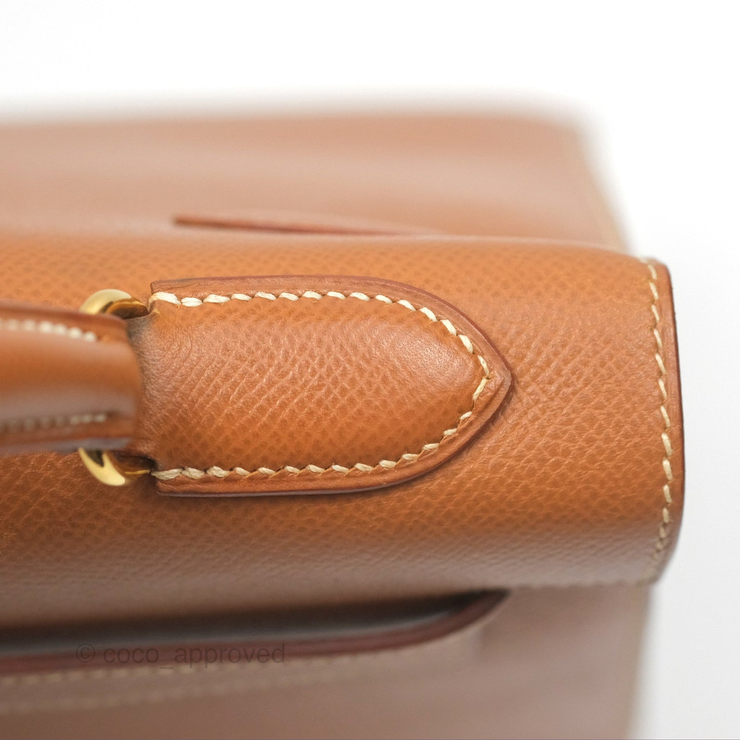 Hermès Kelly 32 Sellier Gold Epsom Gold Hardware