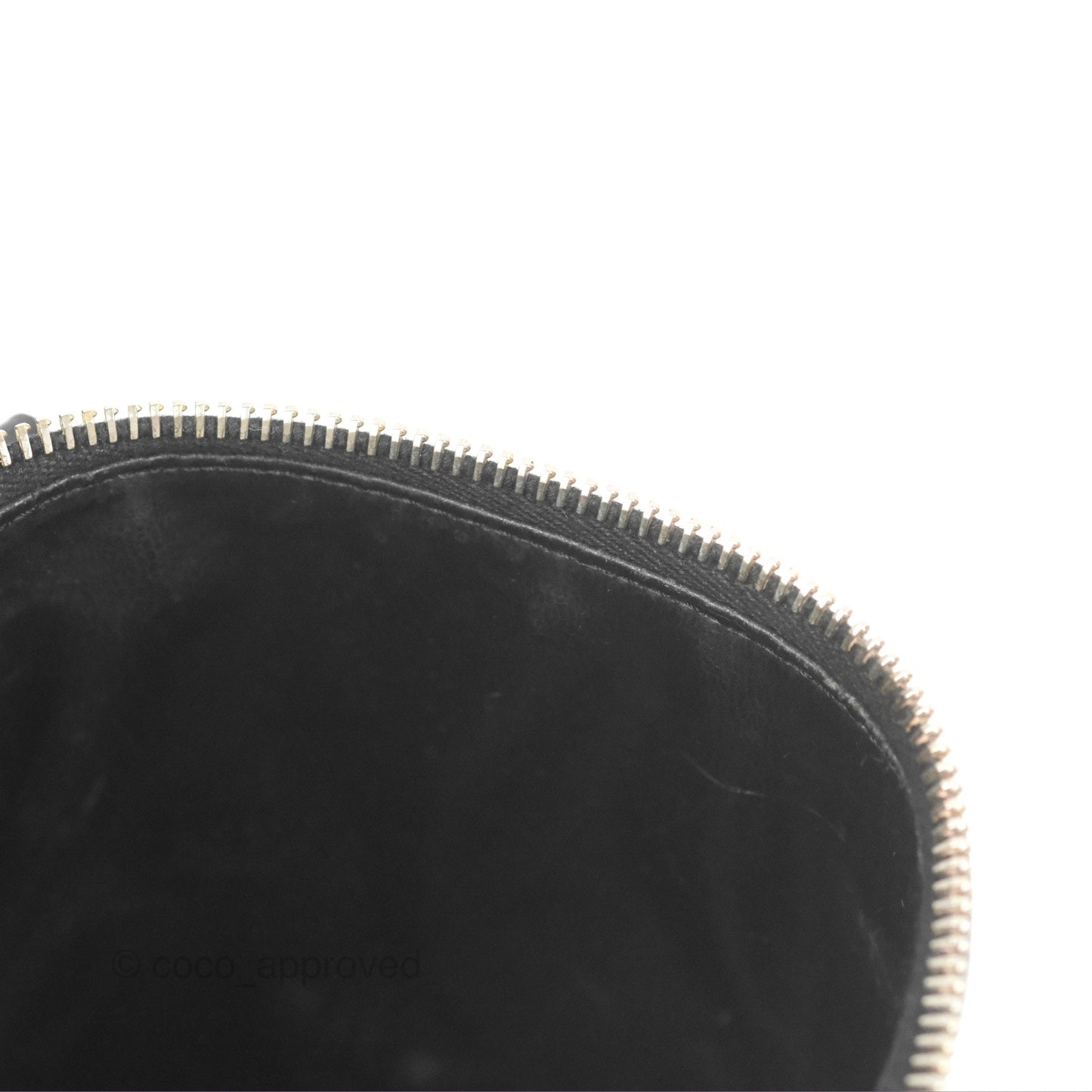 Chanel Vintage Vanity Case Black Caviar Gold Hardware
