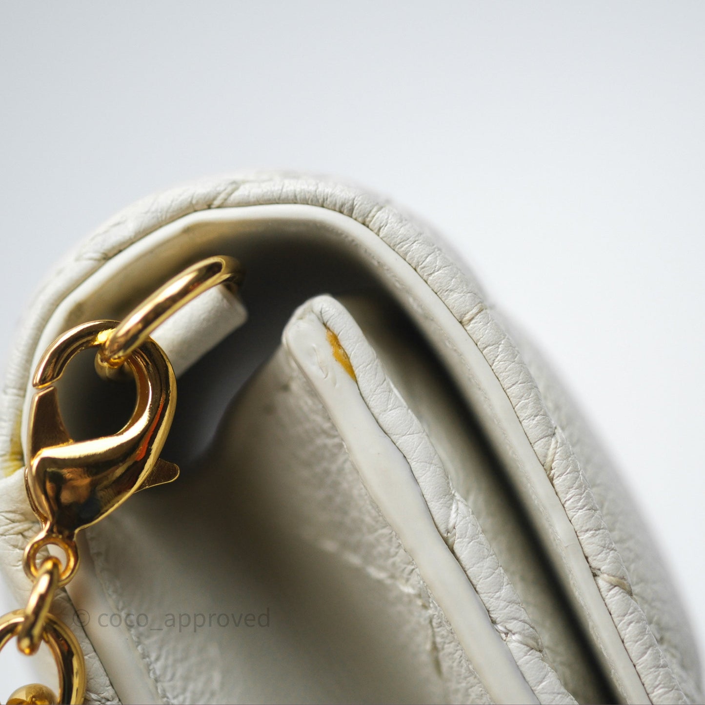 Dior Caro Pouch with Chain Latte Supple Cannage Calfskin