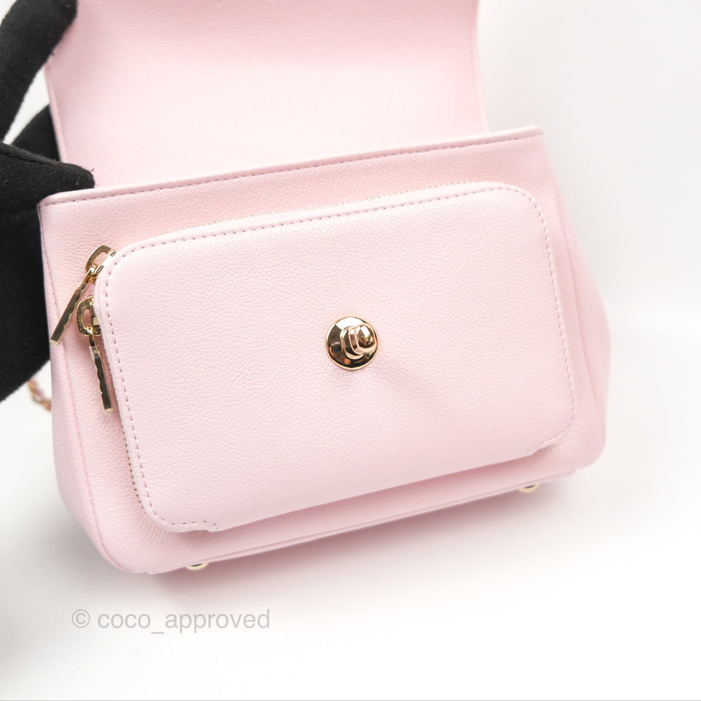 Chanel Quilted Small Business Affinity Flap Light Pink Caviar Gold Hardware