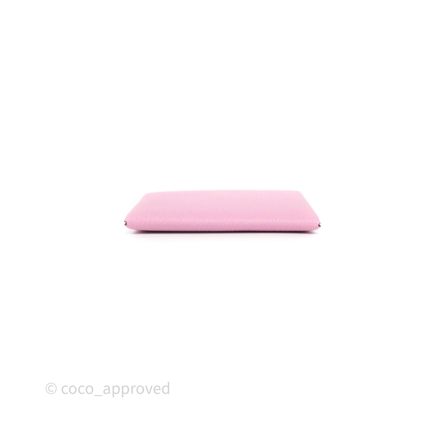 Hermès Calvi Card Holder Mauve Sylvestre Chèvre Mysore