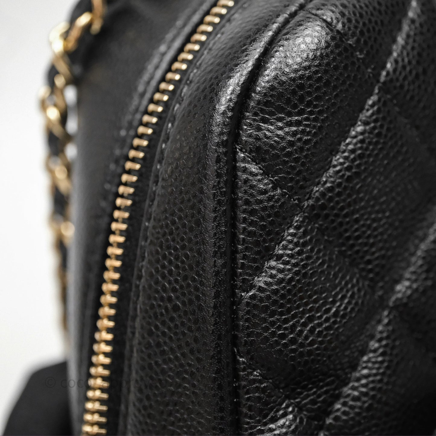Chanel Classic Mini Backpack Black Caviar Gold Hardware