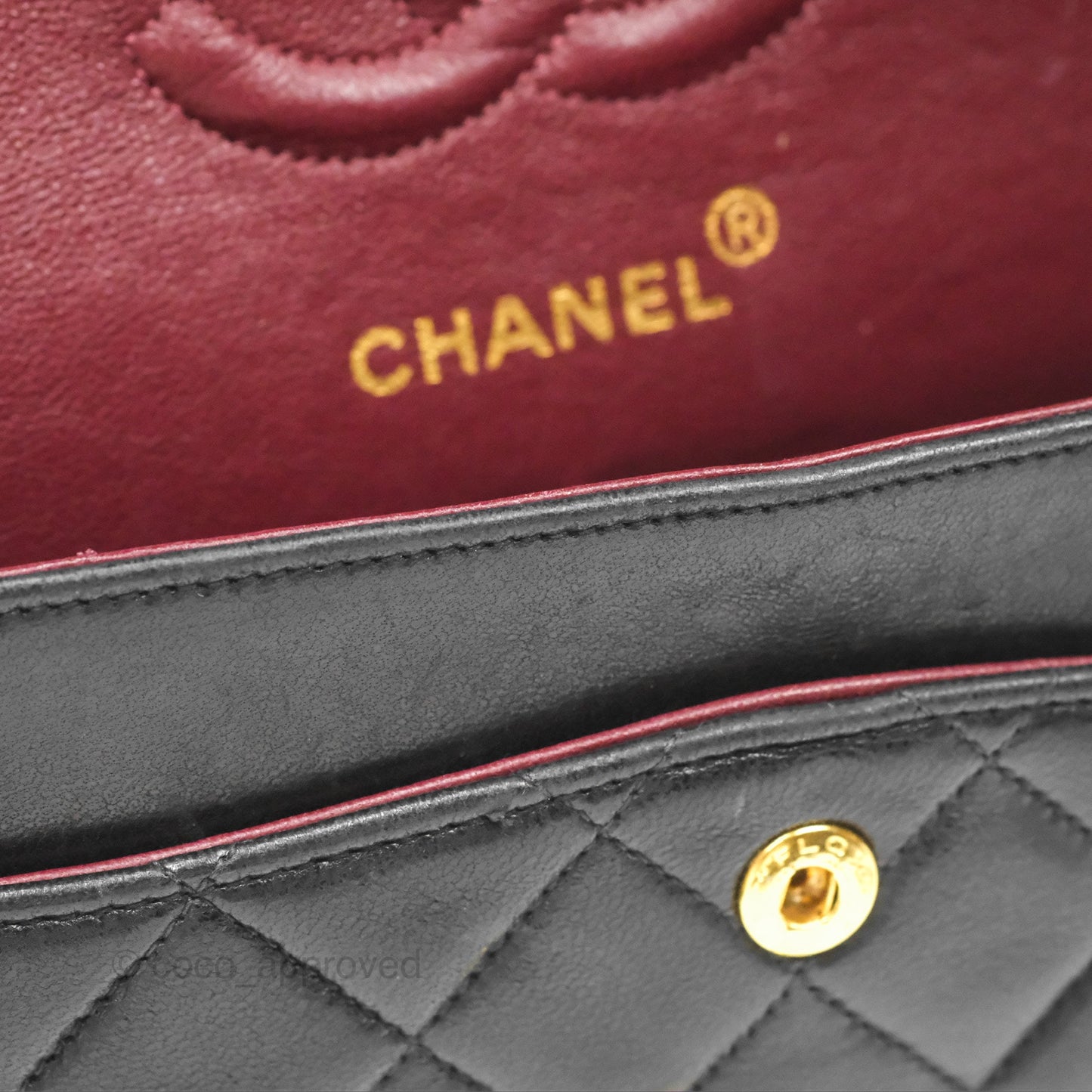 Chanel Classic Vintage Small Flap Black Lambskin 24K Gold Hardware