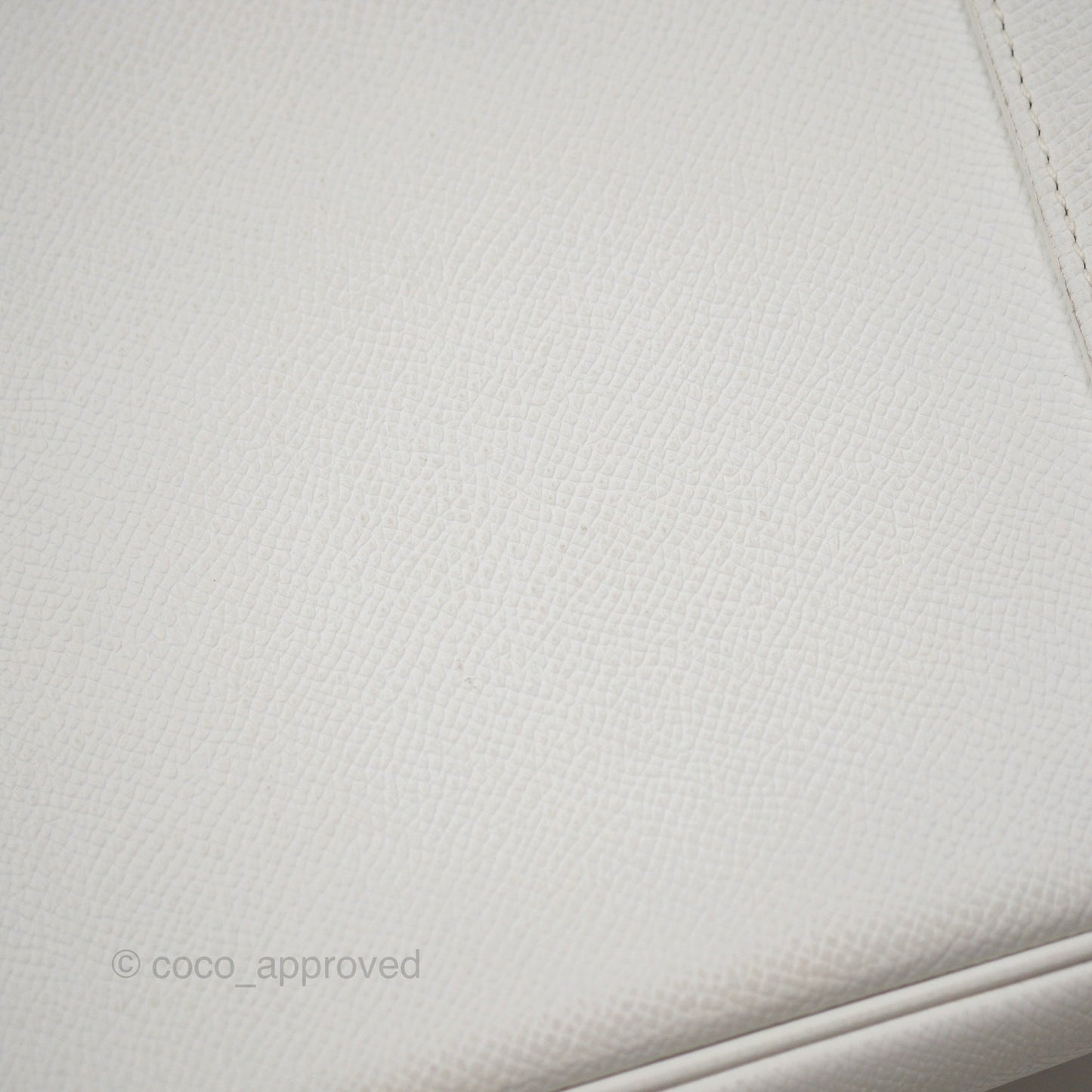 Hermès Birkin 30 Retourne White Epsom Palladium Hardware