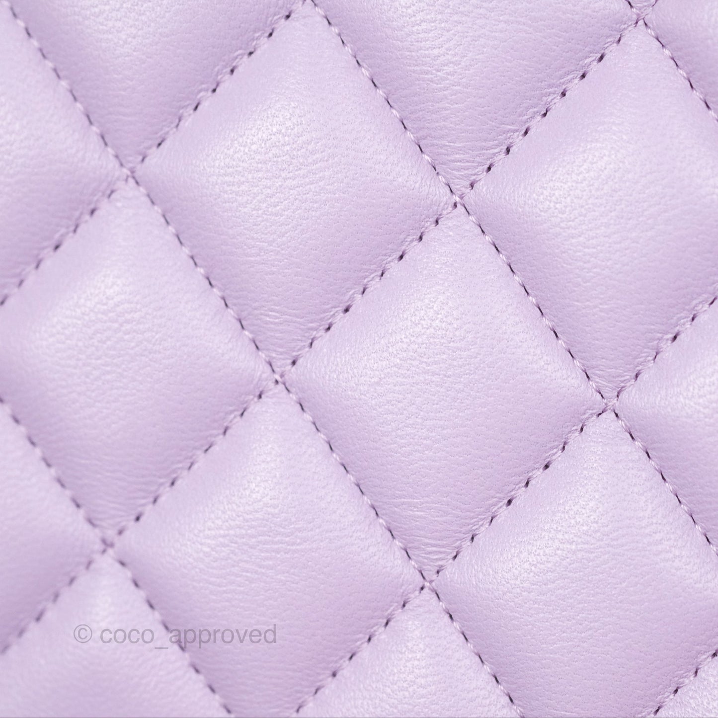 Chanel Pearl CC Small Pouch Purple Lambskin Gold Hardware