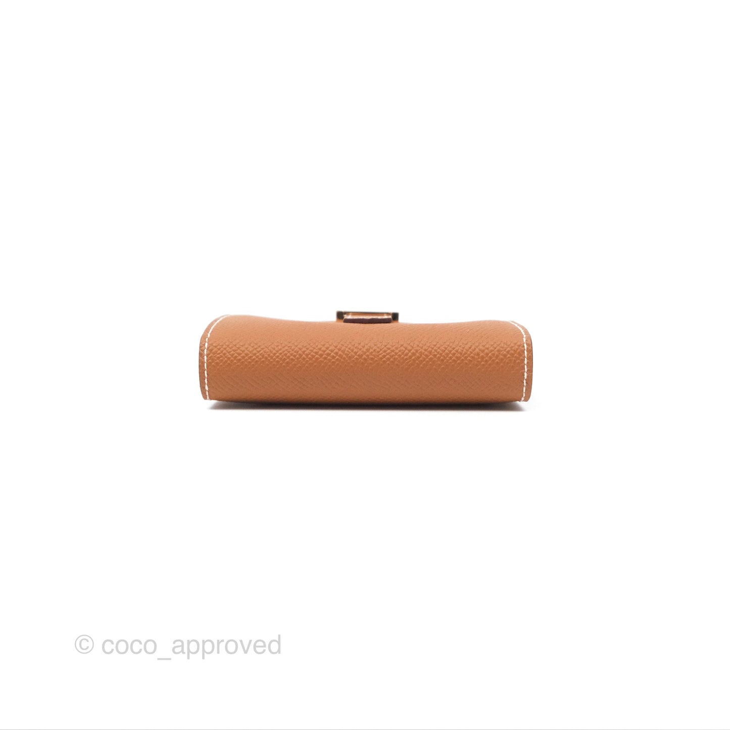 Hermes Bearn Mini Wallet Gold Epsom Gold Hardware