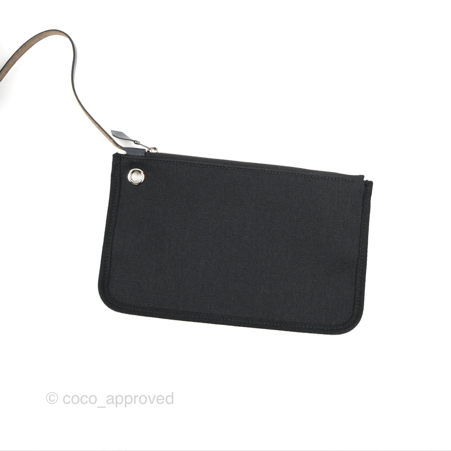Hermès Herbag Zip 31 Black/Navy Canvas Palladium Hardware