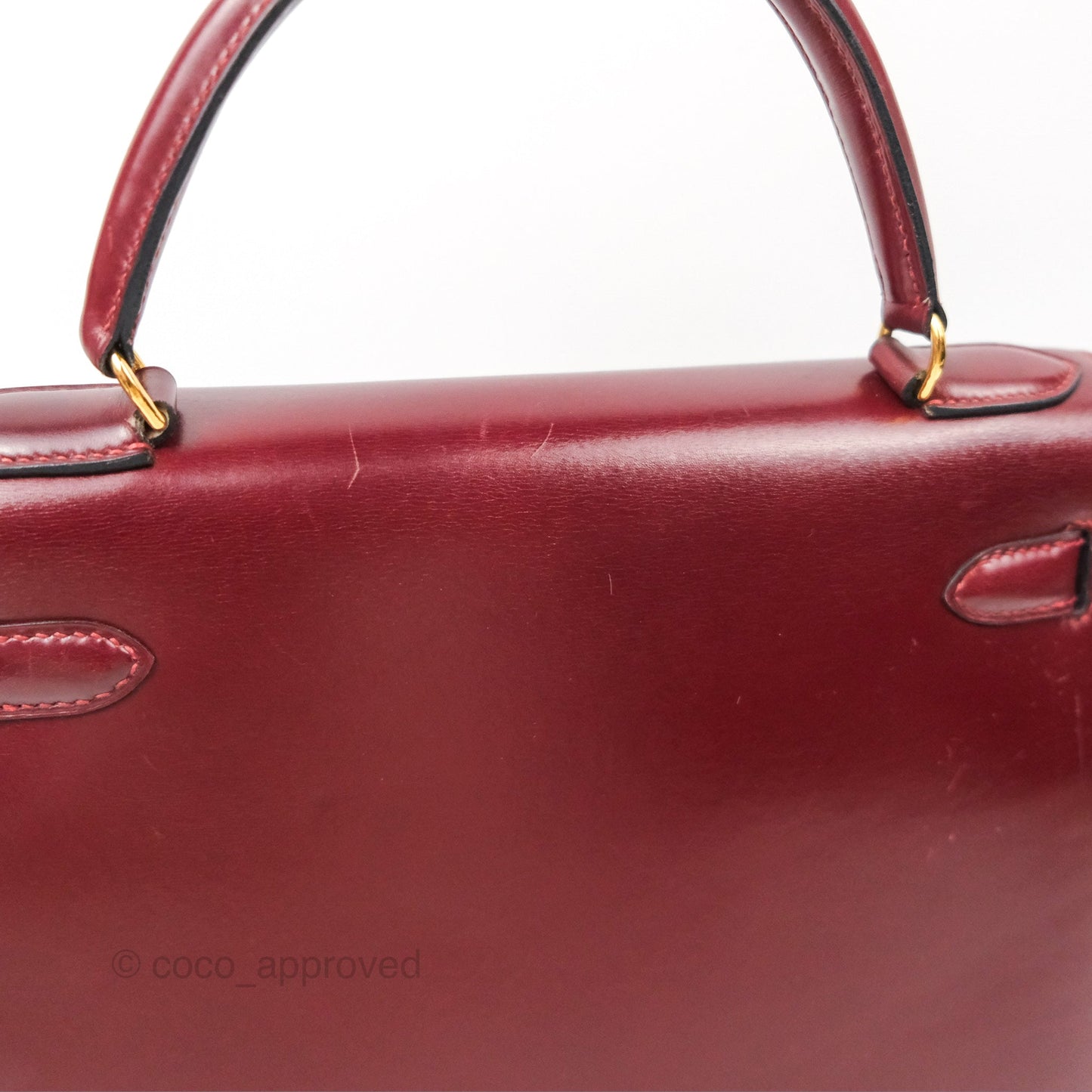 Hermès Kelly Sellier 28 Box Rouge Gold Hardware