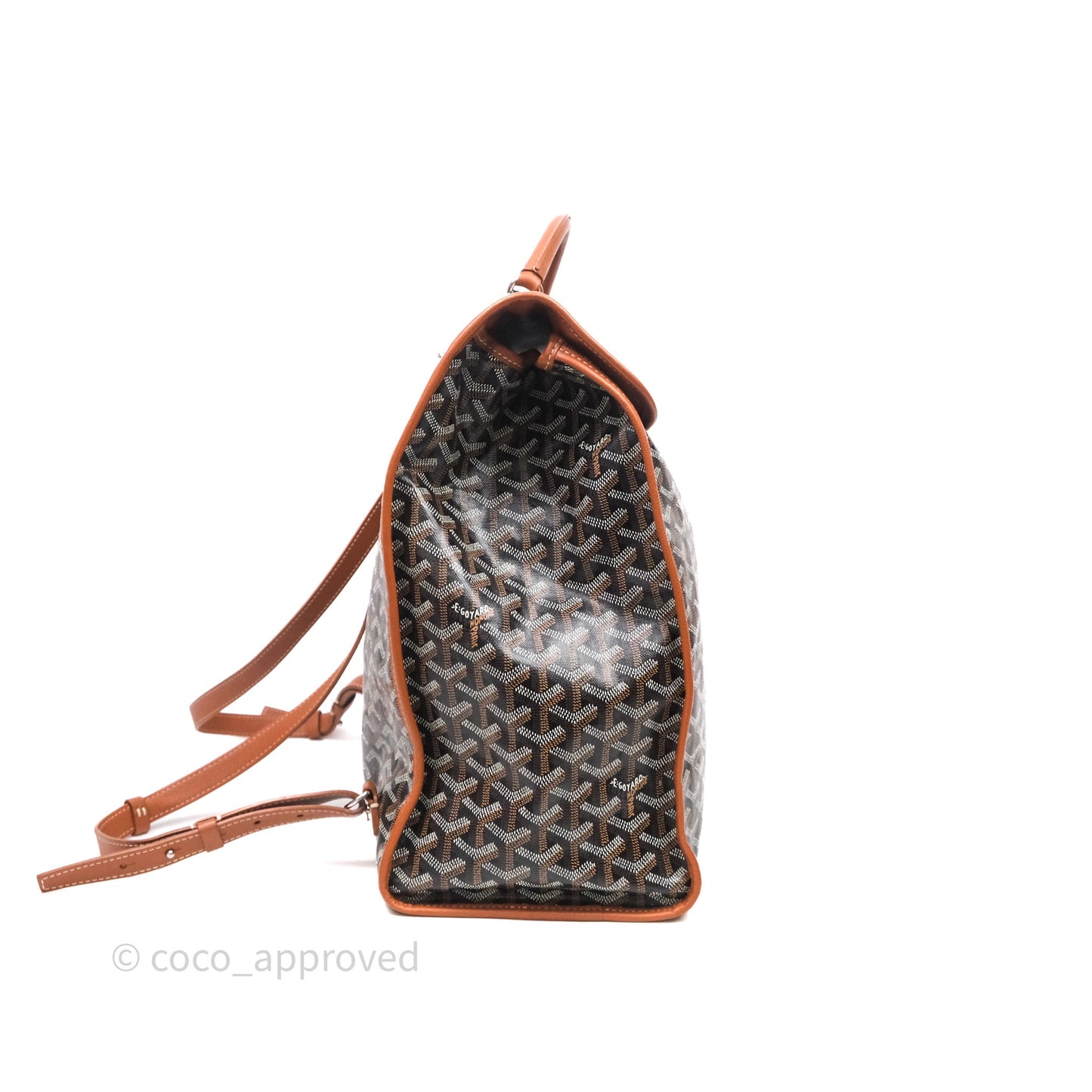 Goyard Saint Léger Backpack Black/ Tan