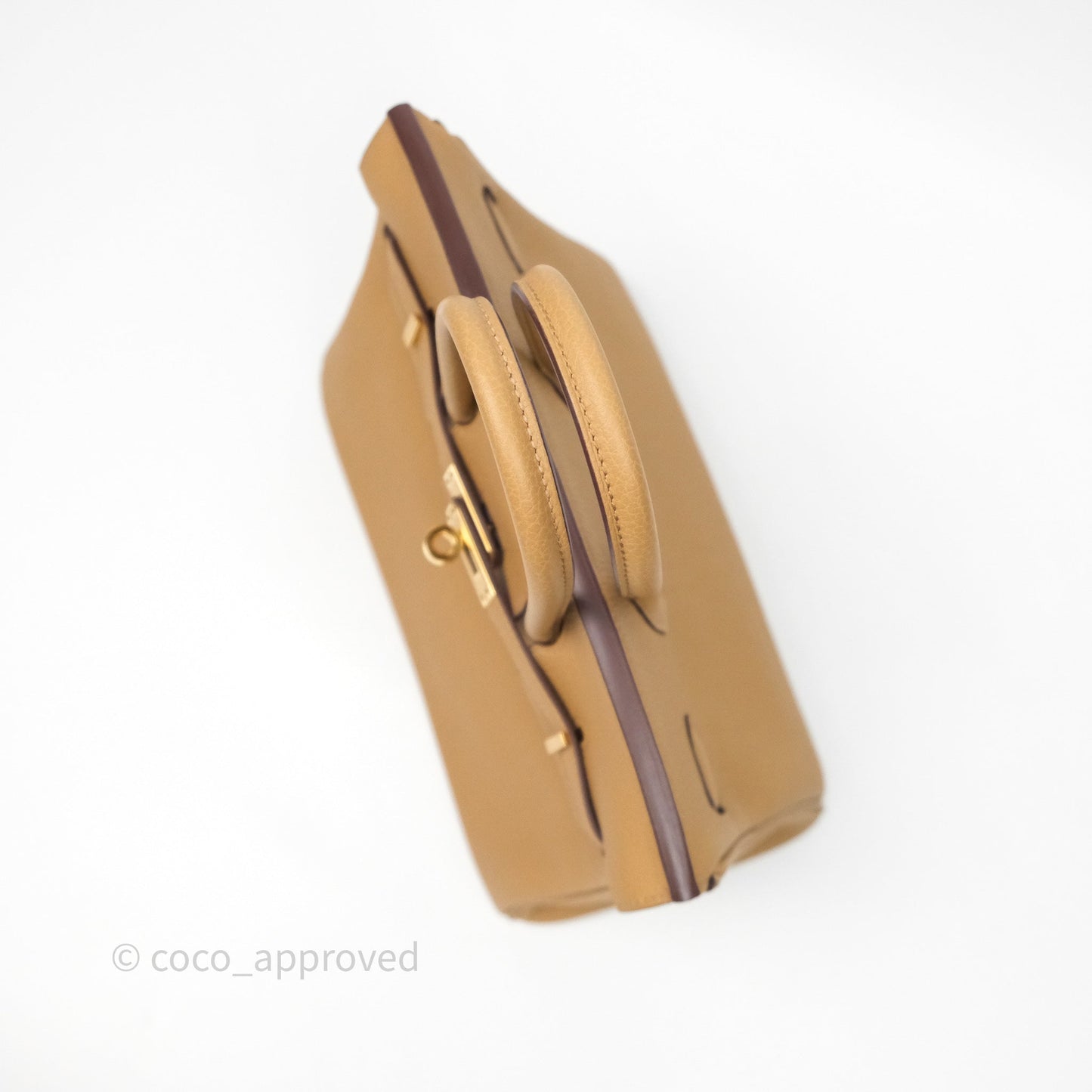 Hermès Birkin 25 Retourne Biscuit 4B Togo Gold Hardware