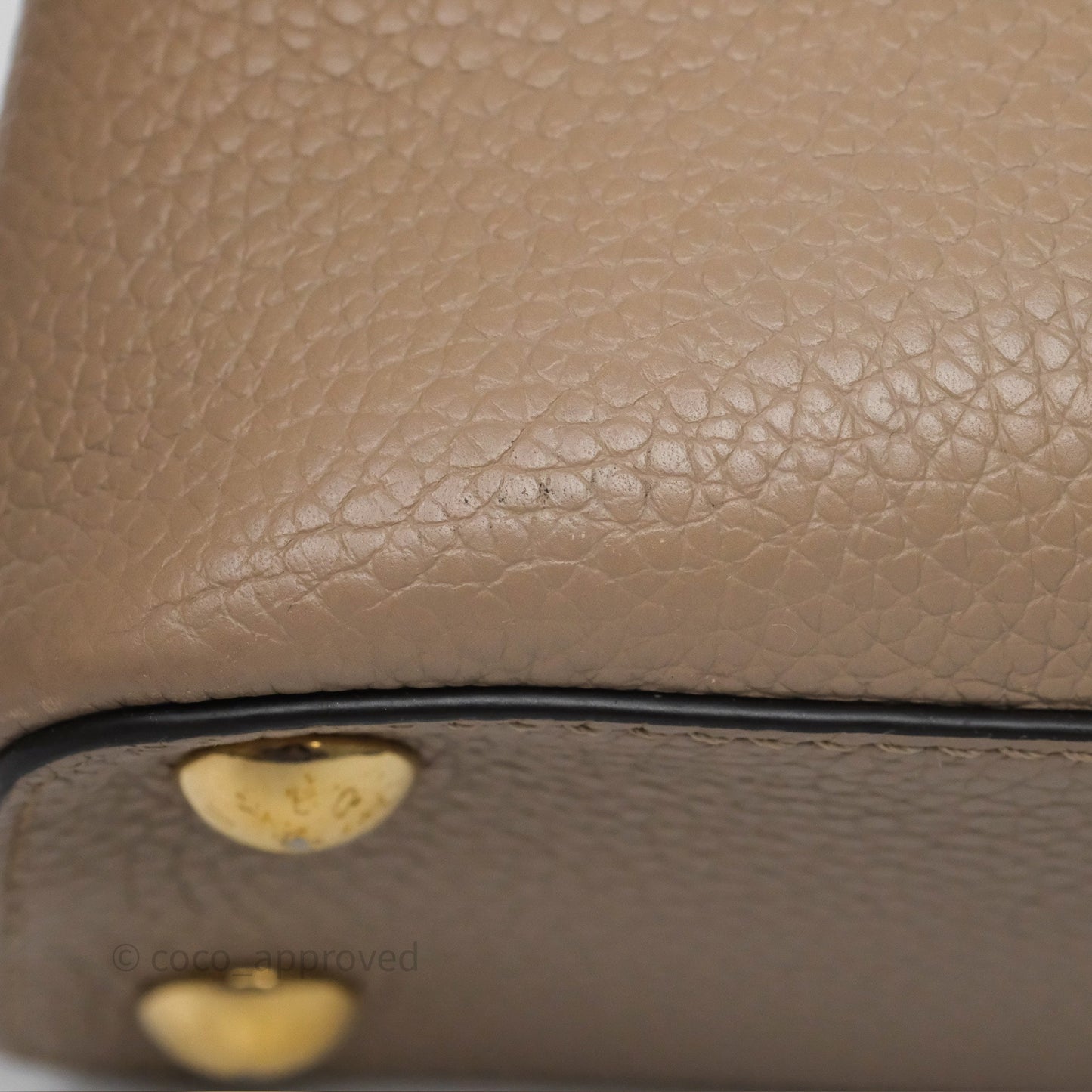 Louis Vuitton Capucines BB Taurillon Leather Galet