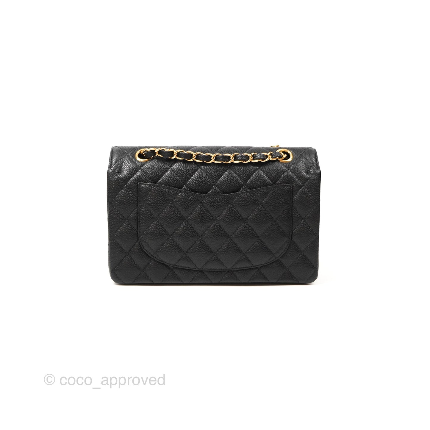 Chanel Classic Small S/M Flap Black Caviar Gold Hardware