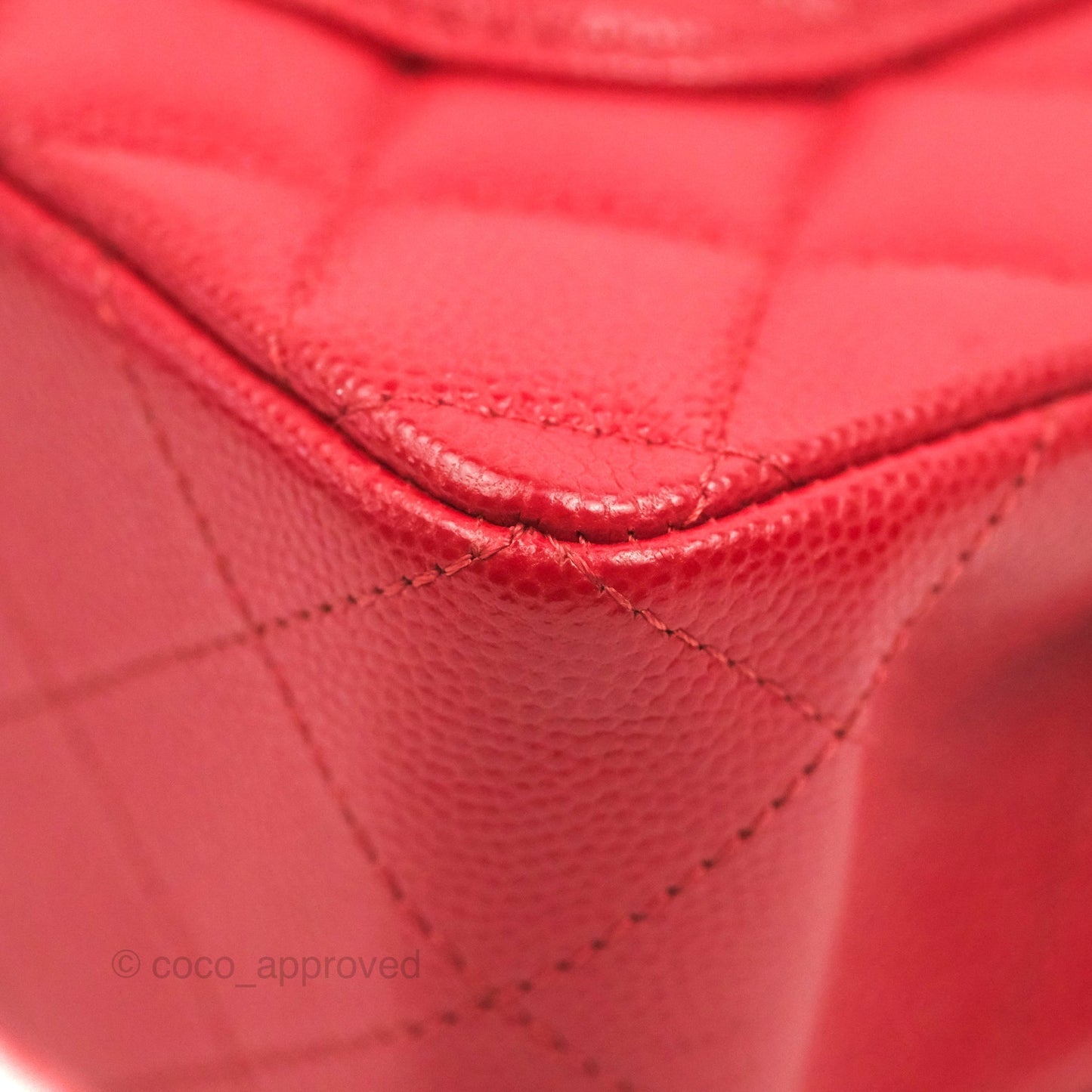 Chanel Classic Small S/M Flap Red Caviar Gold Hardware