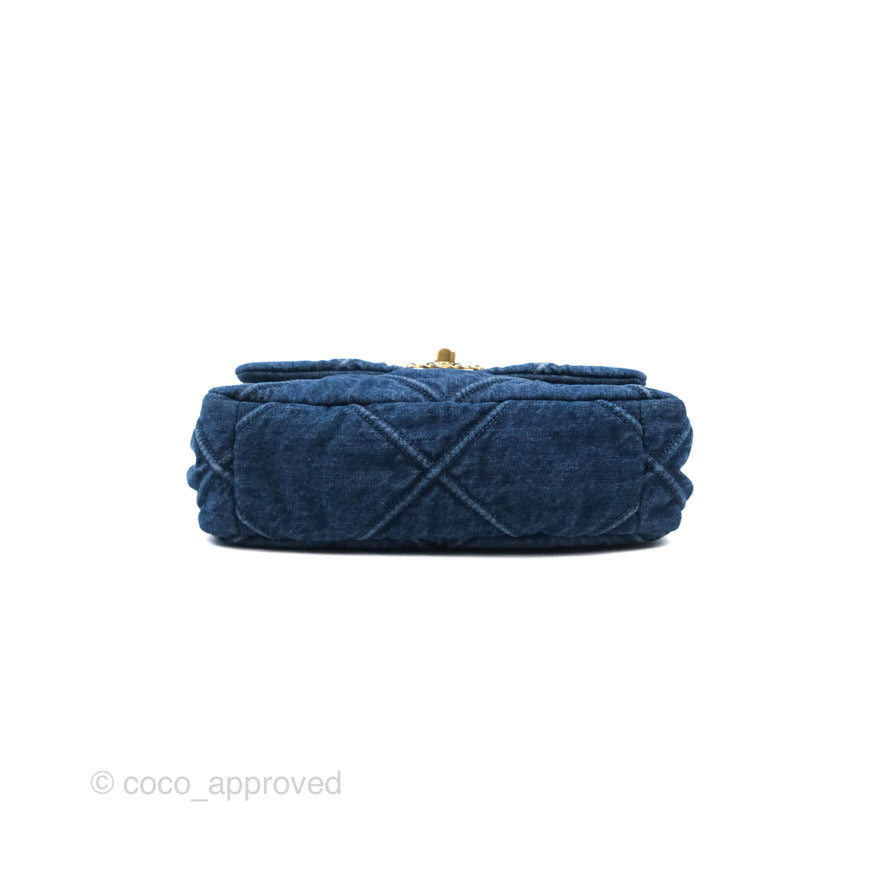 Chanel 19 Small Denim Mixed Hardware
