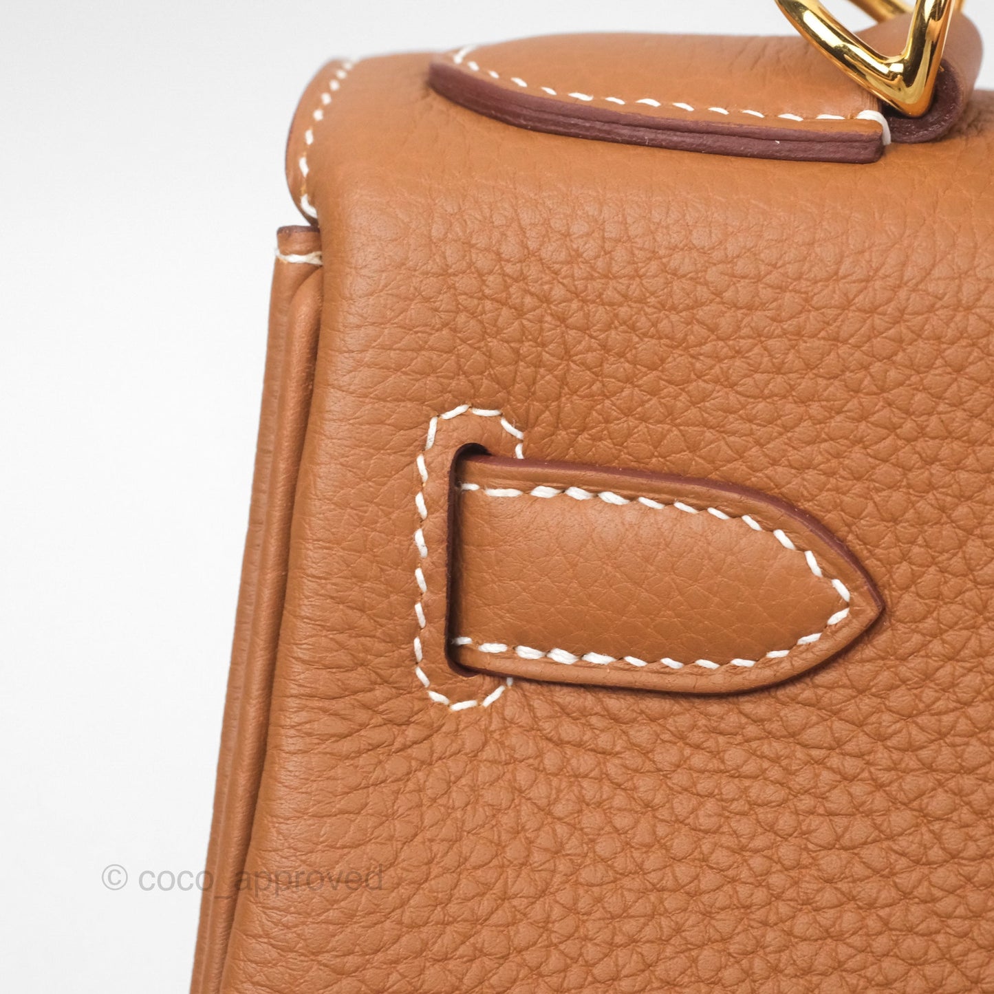 Hermès Kelly 28 Retourne Gold 37 Togo Gold Hardware