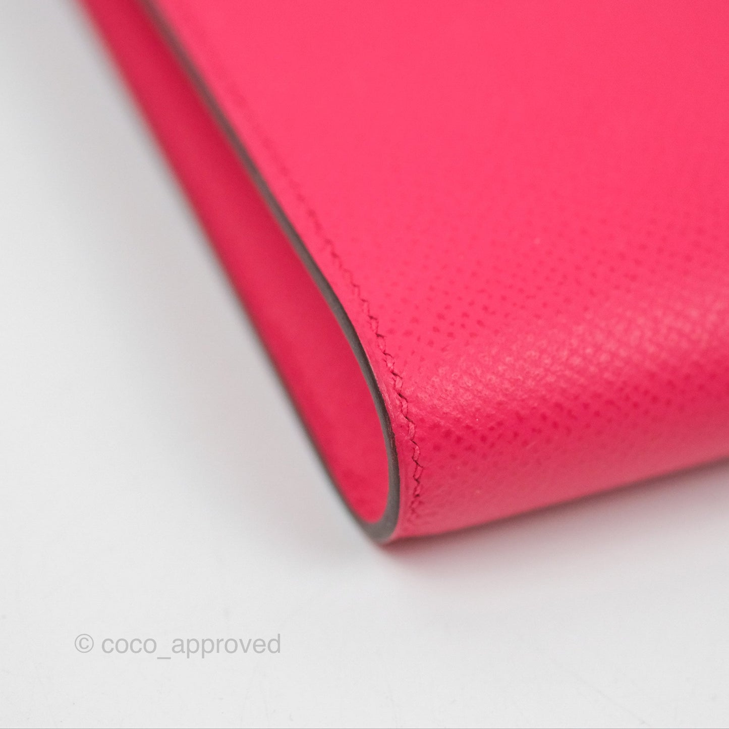 Hermès Clic 16 Wallet On Chain Rose Extreme Epsom Palladium Hardware