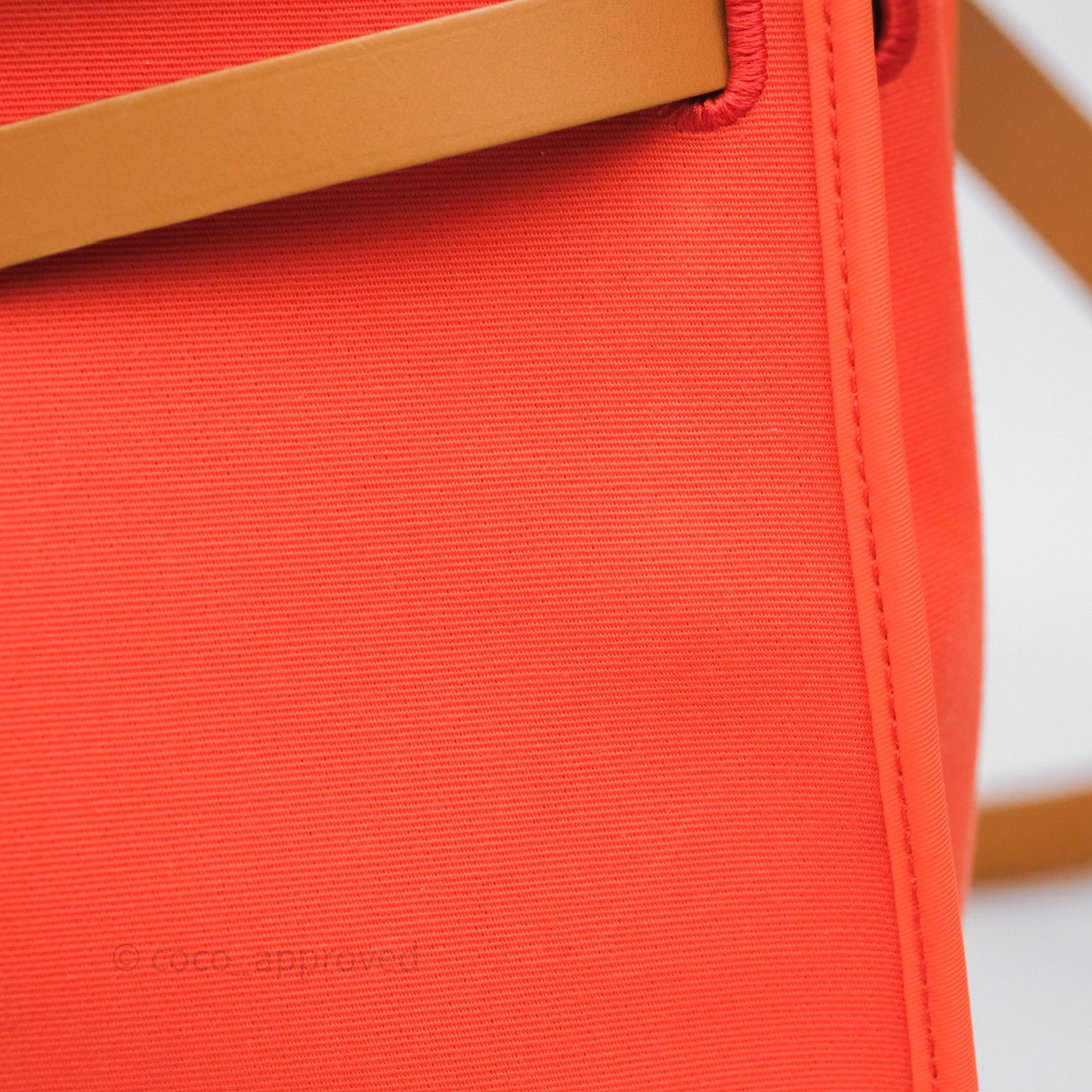 Hermès Herbag Zip 31 Capucine 9T / Fauve 34 Canvas Palladium Hardware