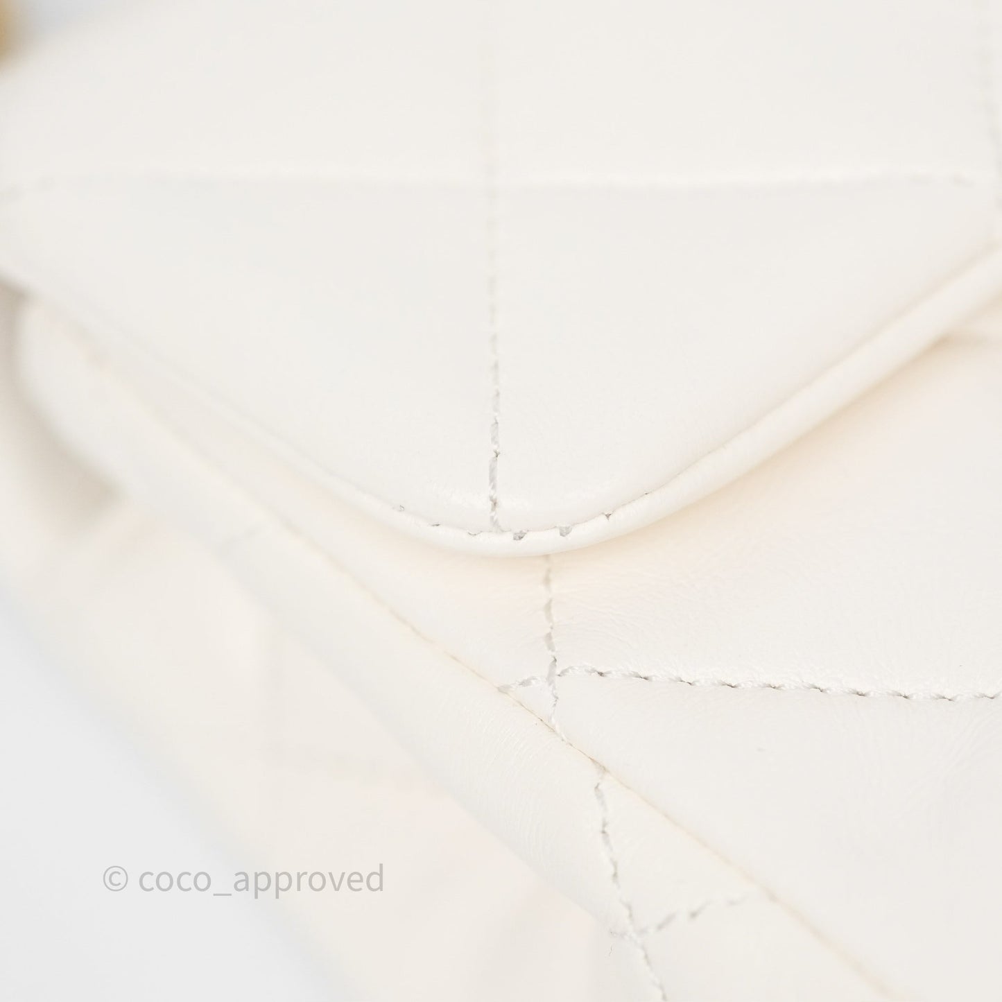 Chanel Small Fancy Jewel Flap White Shiny Lambskin Aged Gold Hardware 23S