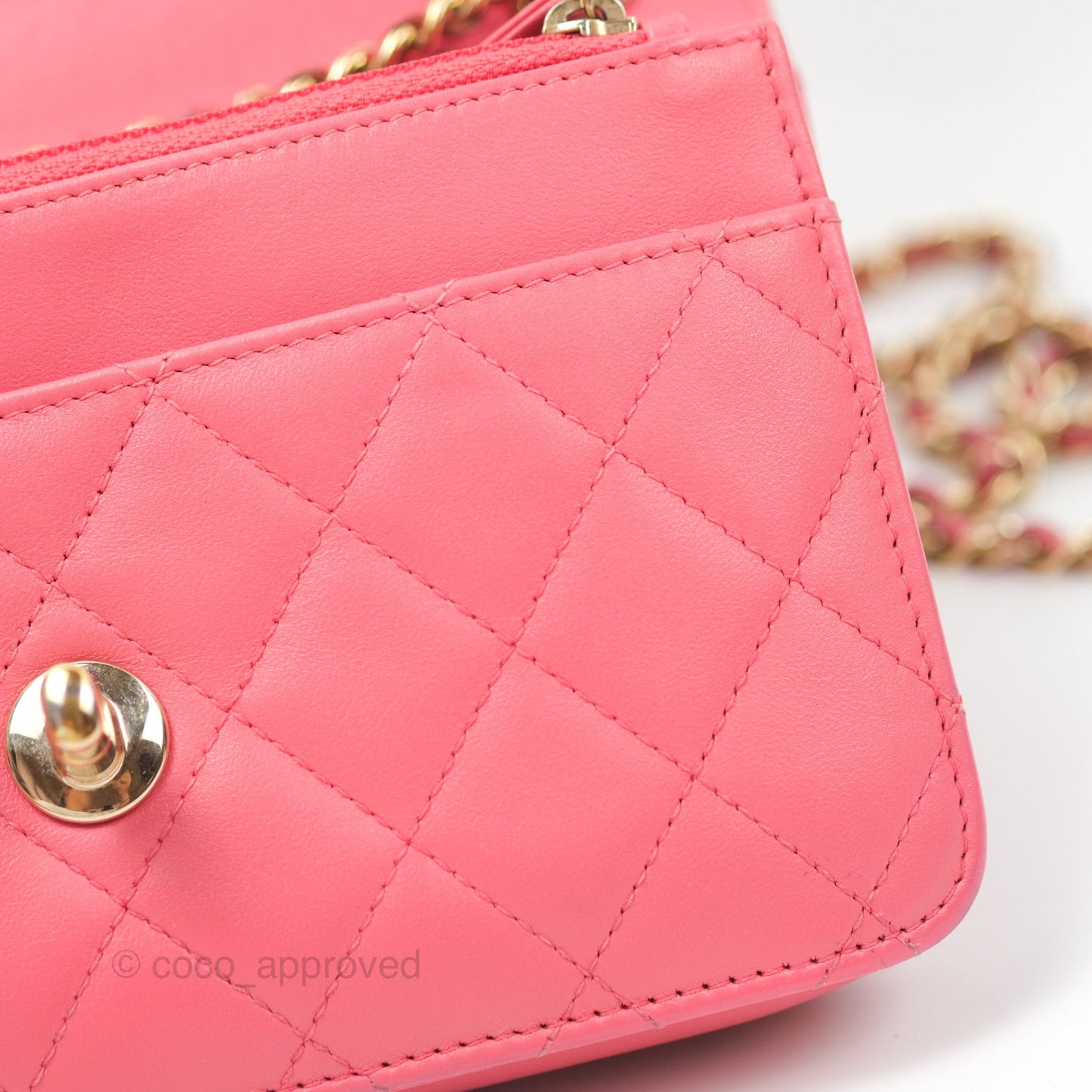 Chanel Trendy CC WOC Pink Lambskin Gold Hardware