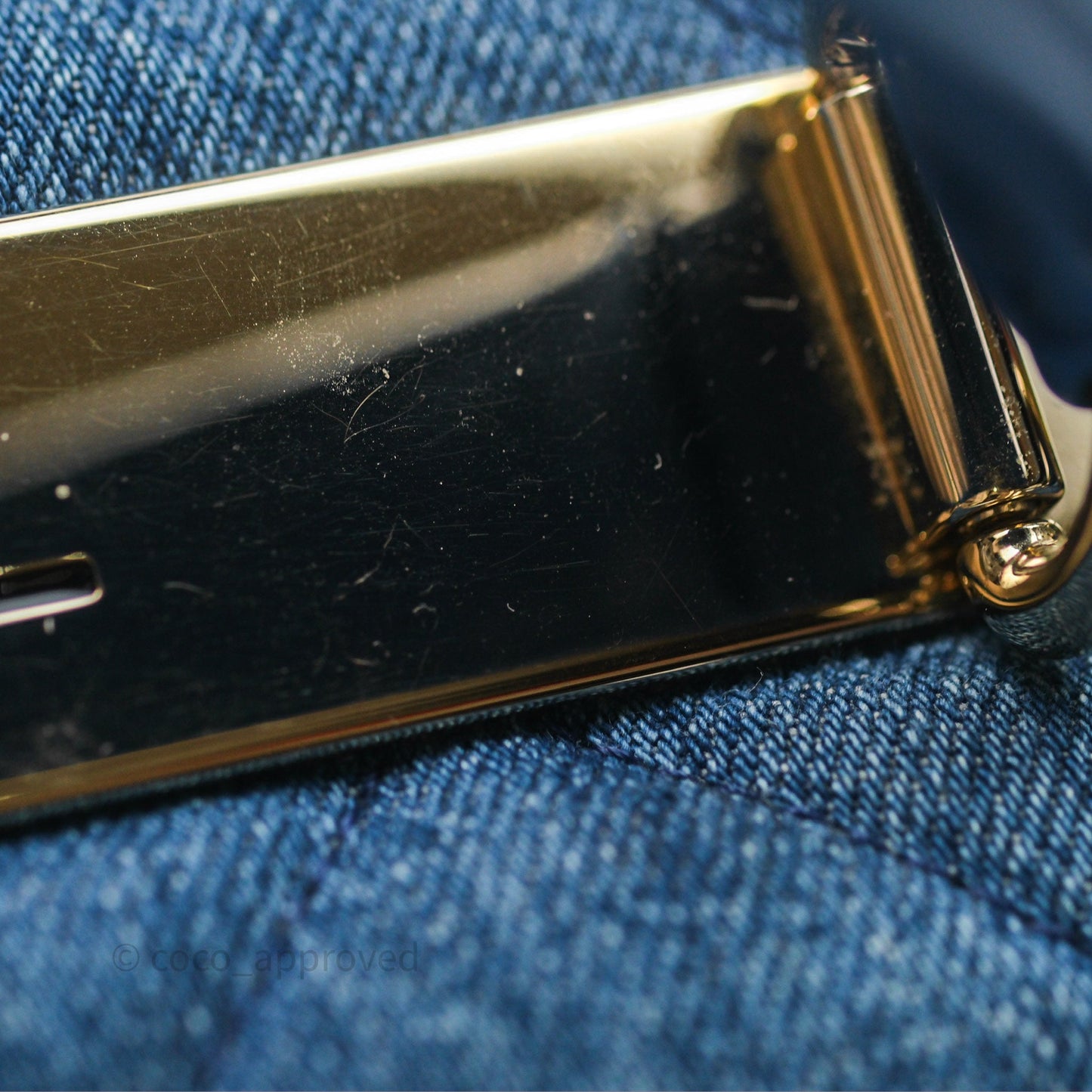 Chanel Small Trendy CC Denim Gold Hardware