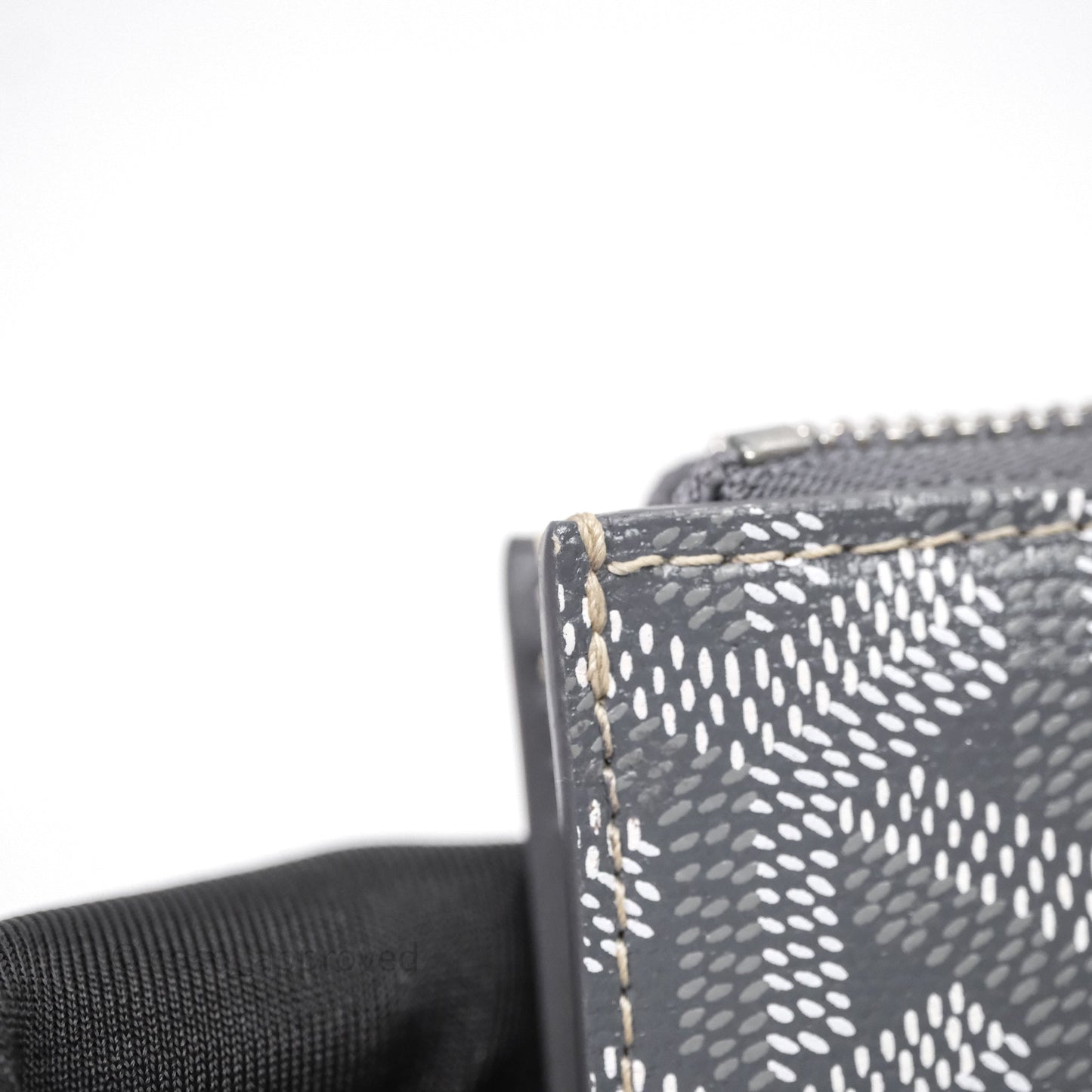 Goyard Bourbon Zipped Card Holder Grey