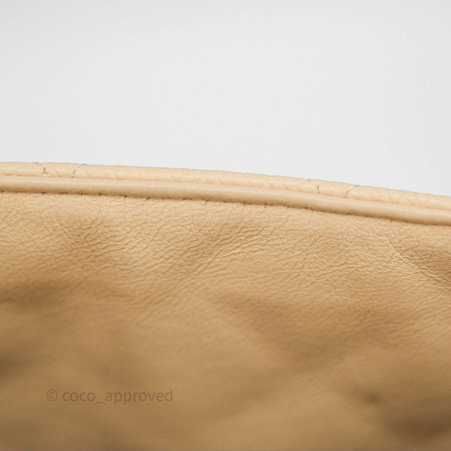 Chanel Jumbo Single Flap Beige Caviar Silver Hardware