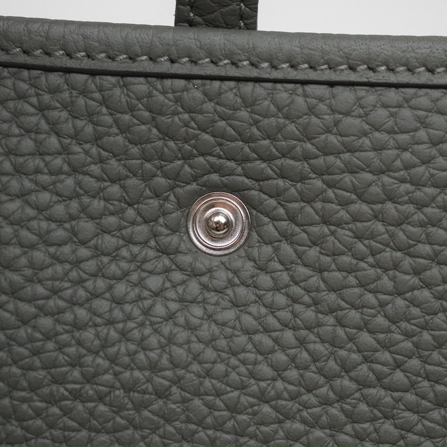 Hermès Mini Evelyne 16 Gris Meyer 0L Clemence Palladium Hardware