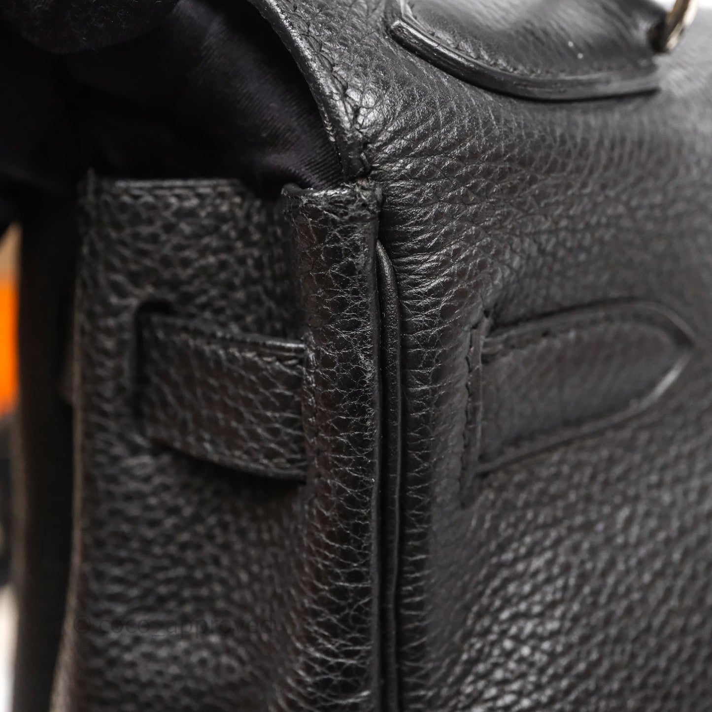Hermès Kelly Ado Backpack GM Black Noir 89 Togo Palladium Hardware