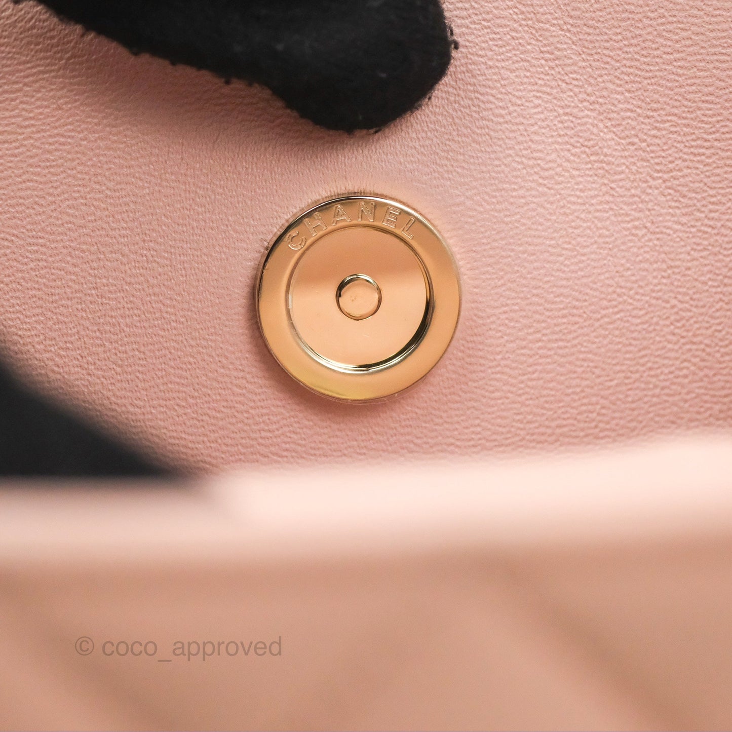 Chanel Mini Bucket Tote Pink Caviar Gold Hardware 22S