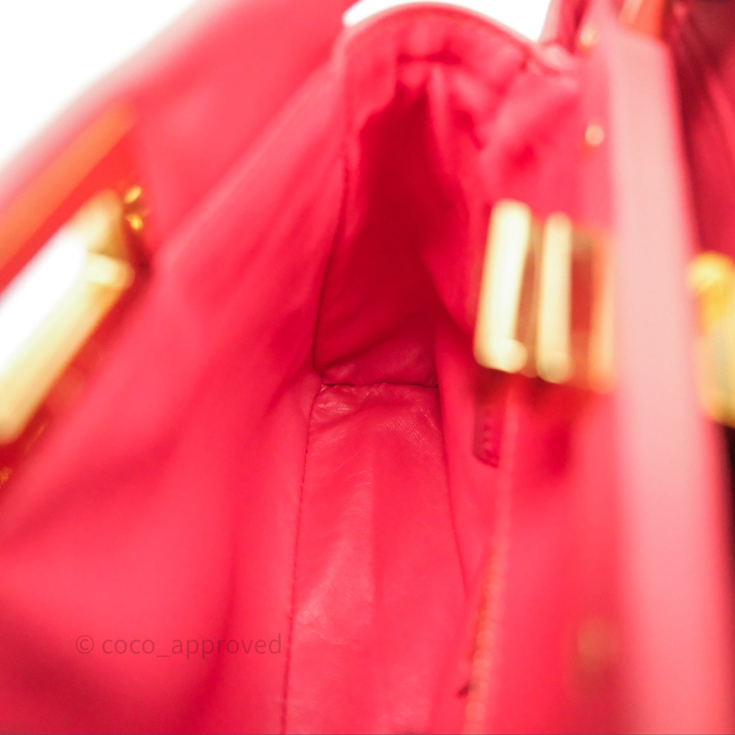 Fendi Nappa Mini Peekaboo Bag Hot Pink