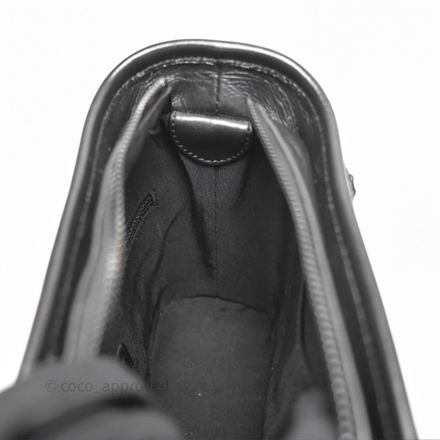 Chanel Small Gabrielle Hobo Quilted So Black Aged Calfskin