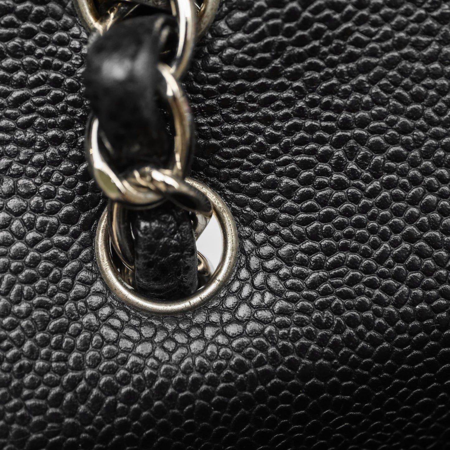 Chanel Jumbo Double Flap Black Caviar Silver Hardware⁣⁣