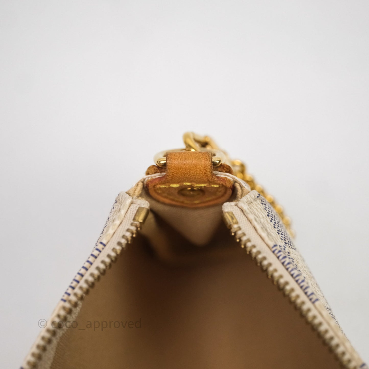 Louis Vuitton Eva Damier Azur Canvas Shoulder Bag