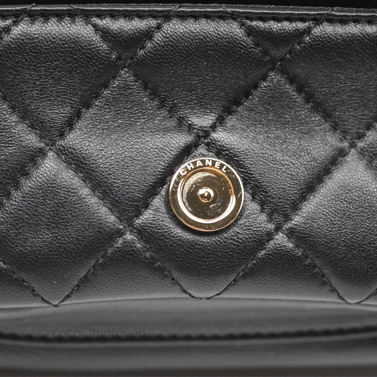Chanel Quilted Small Duma Drawstring Backpack Black Lambskin