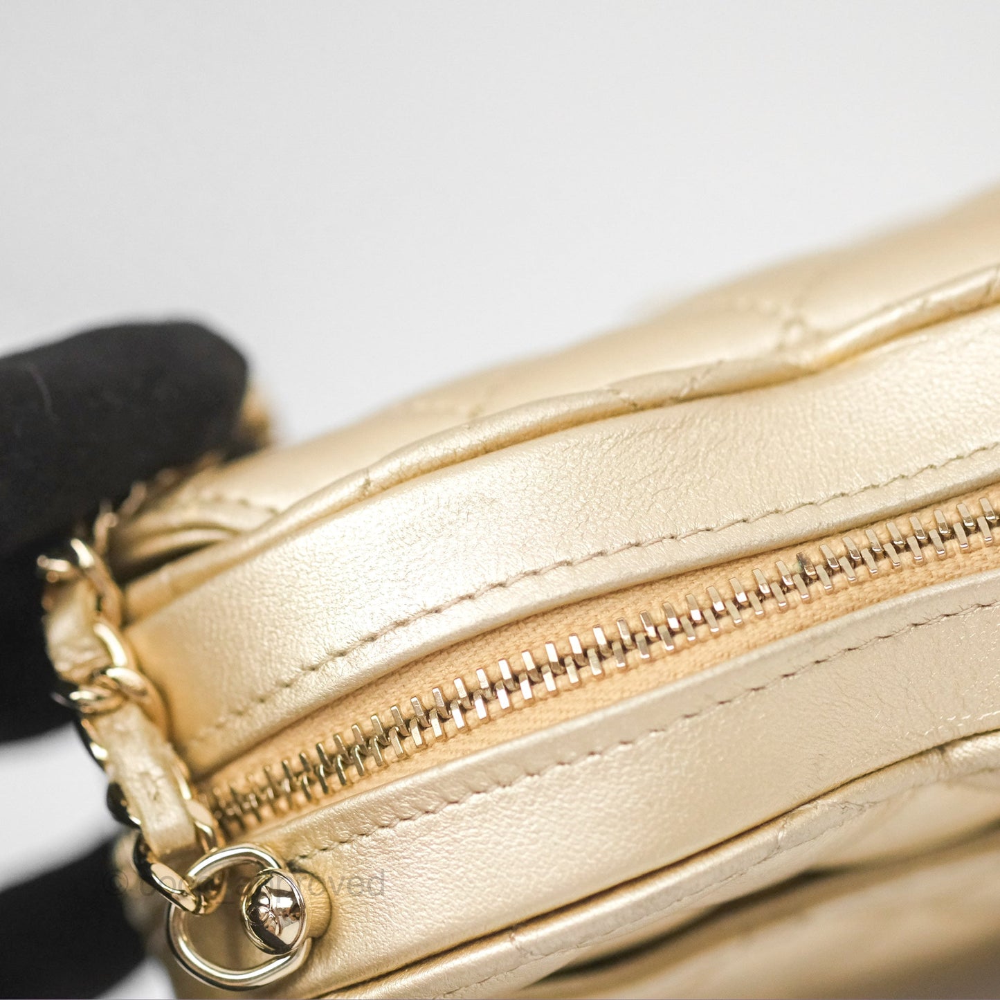 Chanel Small Heart Bag Gold Lambskin Gold Hardware 22S